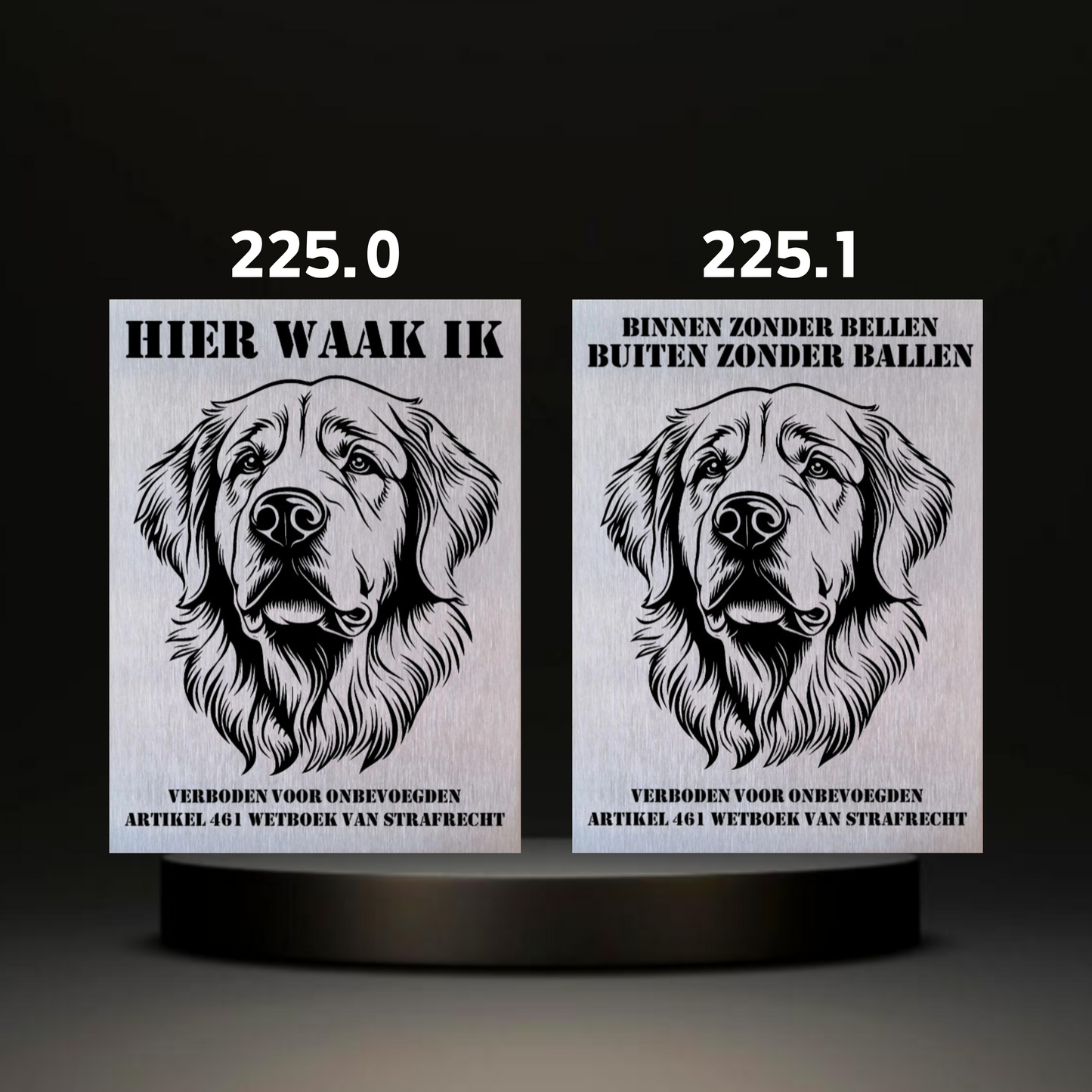 Waakbord Kant en klaar Rottweiler & Mastiff & Bordeaux dog & Argetijnse dog