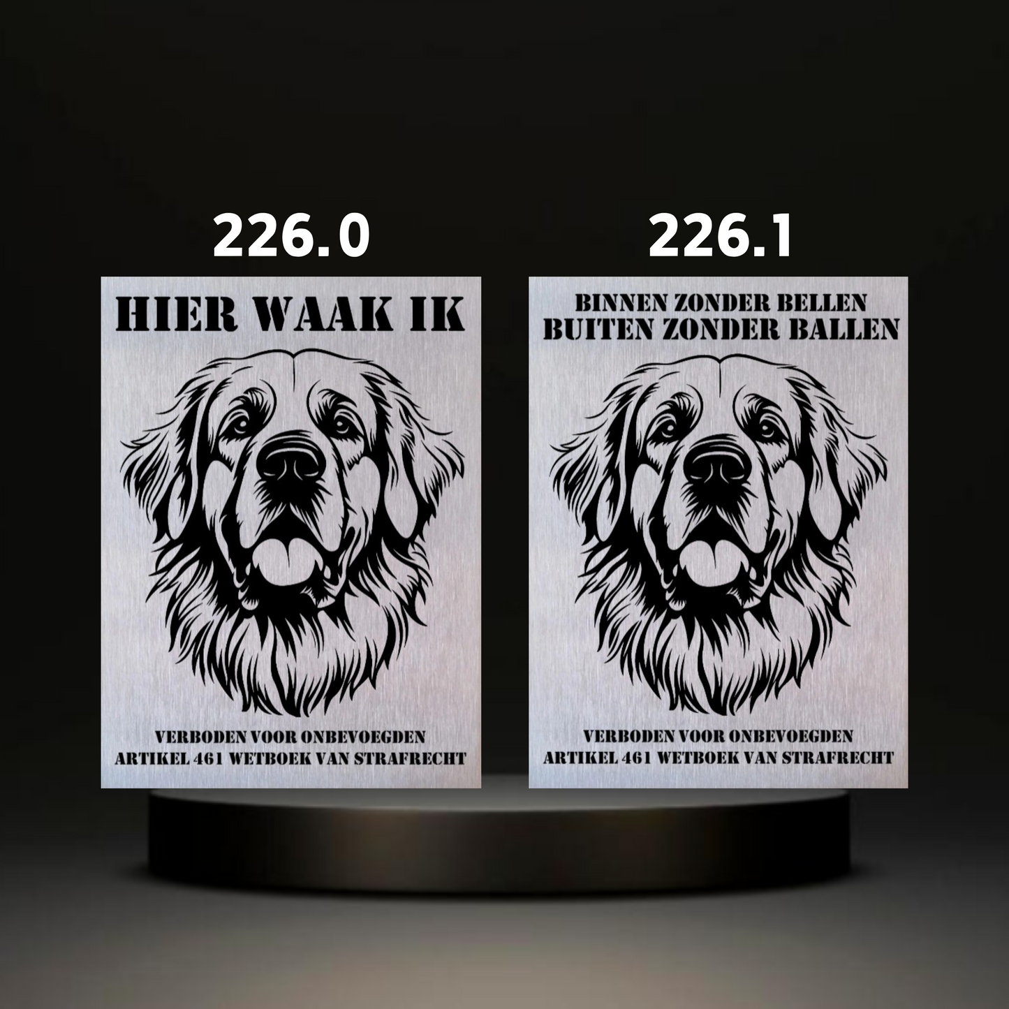 Waakbord Kant en klaar Rottweiler & Mastiff & Bordeaux dog & Argetijnse dog