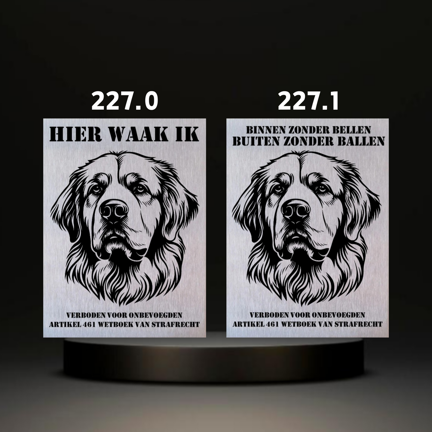 Waakbord Kant en klaar Rottweiler & Mastiff & Bordeaux dog & Argetijnse dog