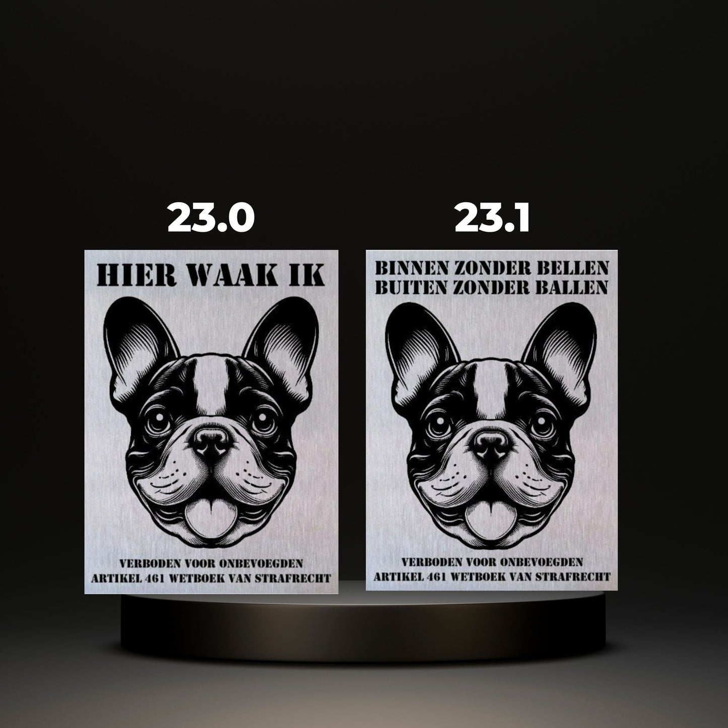 Waakbord Kant en klaar Bulldog & Bully & Boxer & Pittbull & Stafford