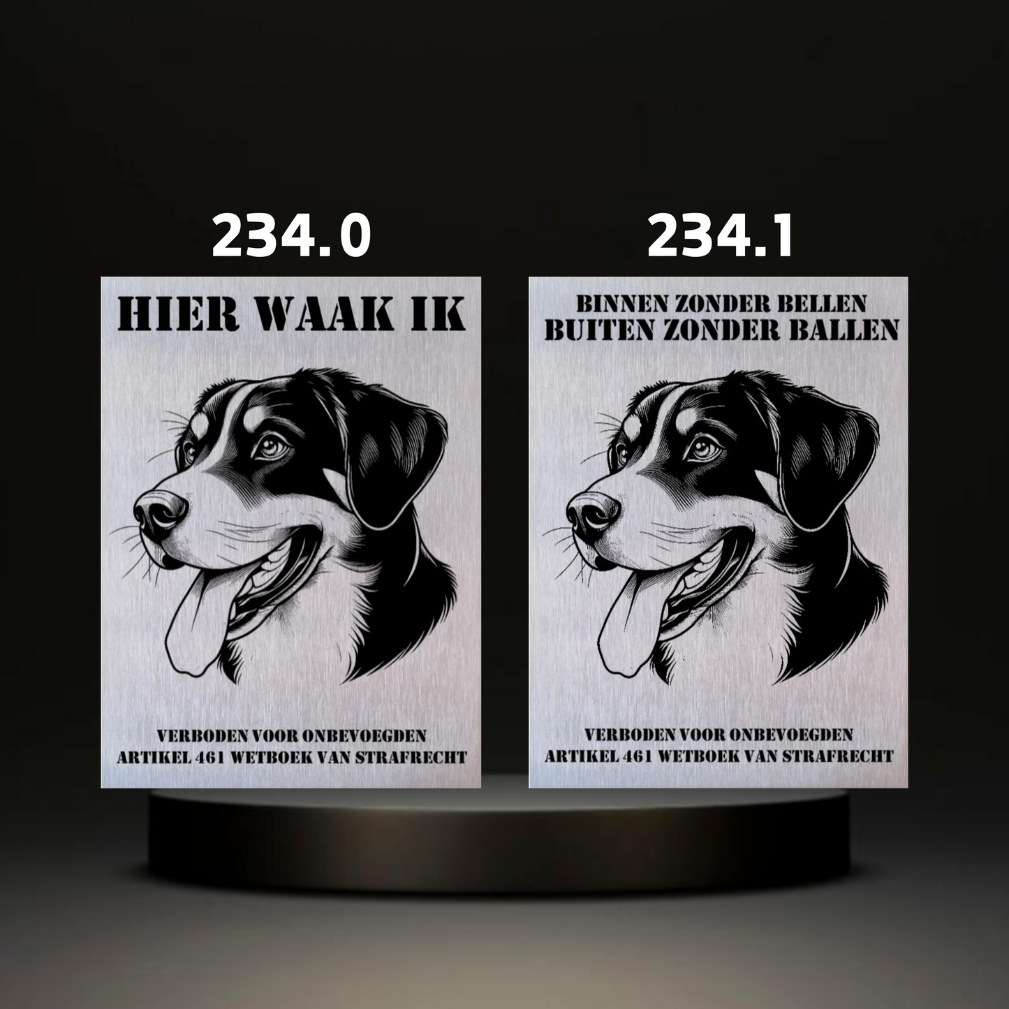 Waakbord Kant en klaar Rottweiler & Mastiff & Bordeaux dog & Argetijnse dog