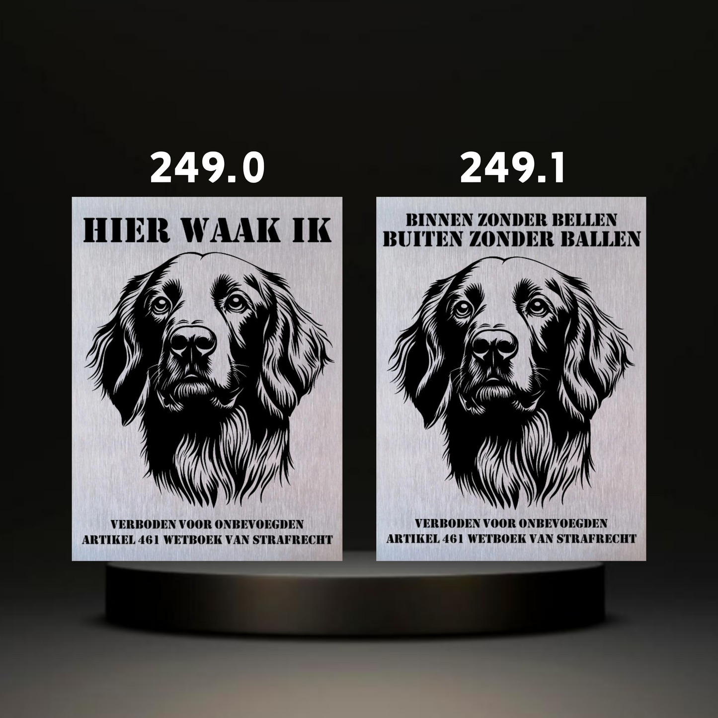 Waakbord Kant en klaar Sint bernhard & Sheepdog & Setter