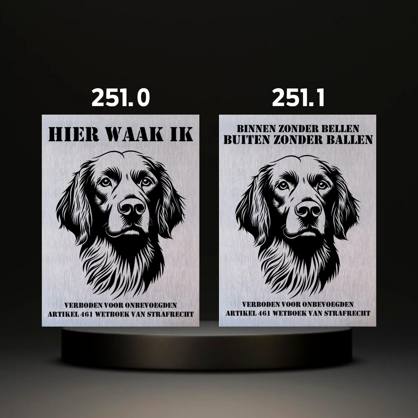 Waakbord Kant en klaar Sint bernhard & Sheepdog & Setter