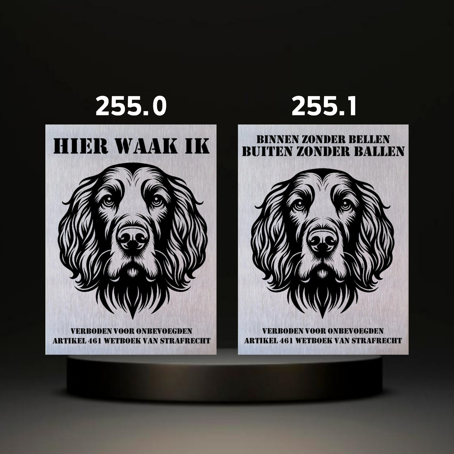 Waakbord Kant en klaar Sint bernhard & Sheepdog & Setter