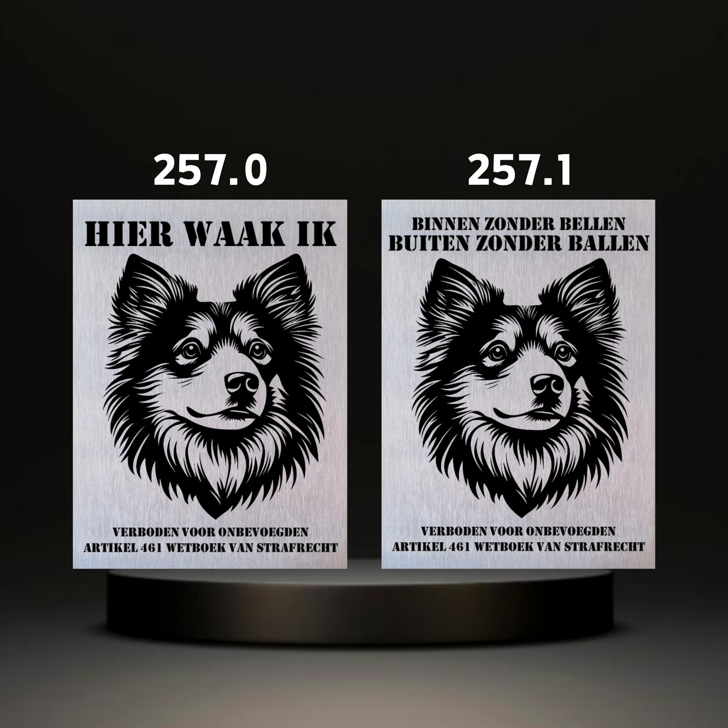 Waakbord Kant en klaar Sint bernhard & Sheepdog & Setter