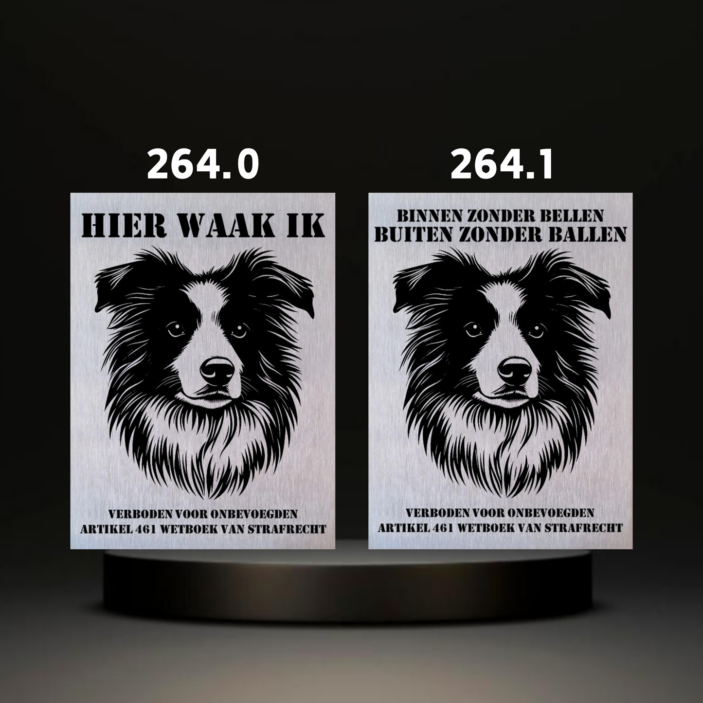 Waakbord Kant en klaar Sint bernhard & Sheepdog & Setter