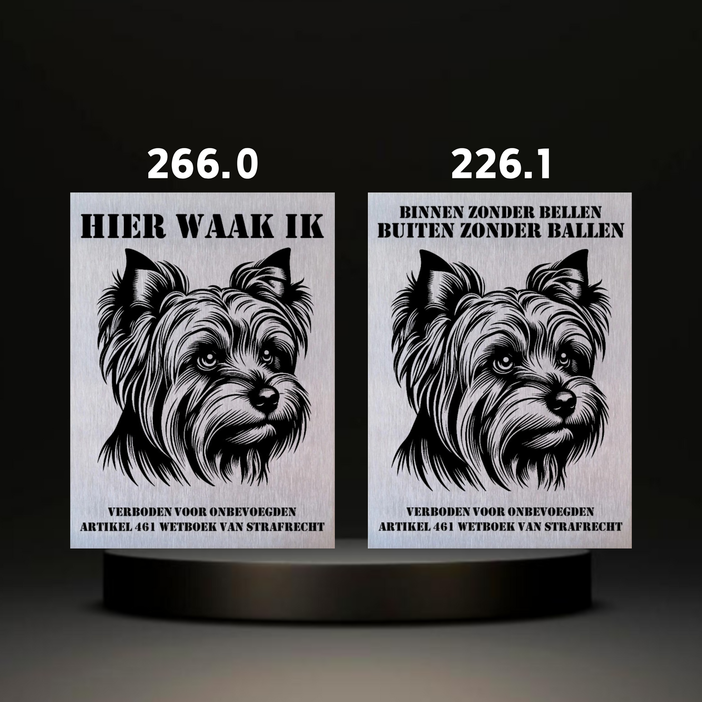 Waakbord Kant en klaar Terriërs & Teckel