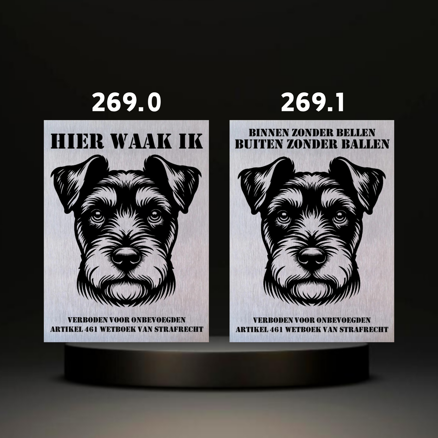 Waakbord Kant en klaar Terriërs & Teckel