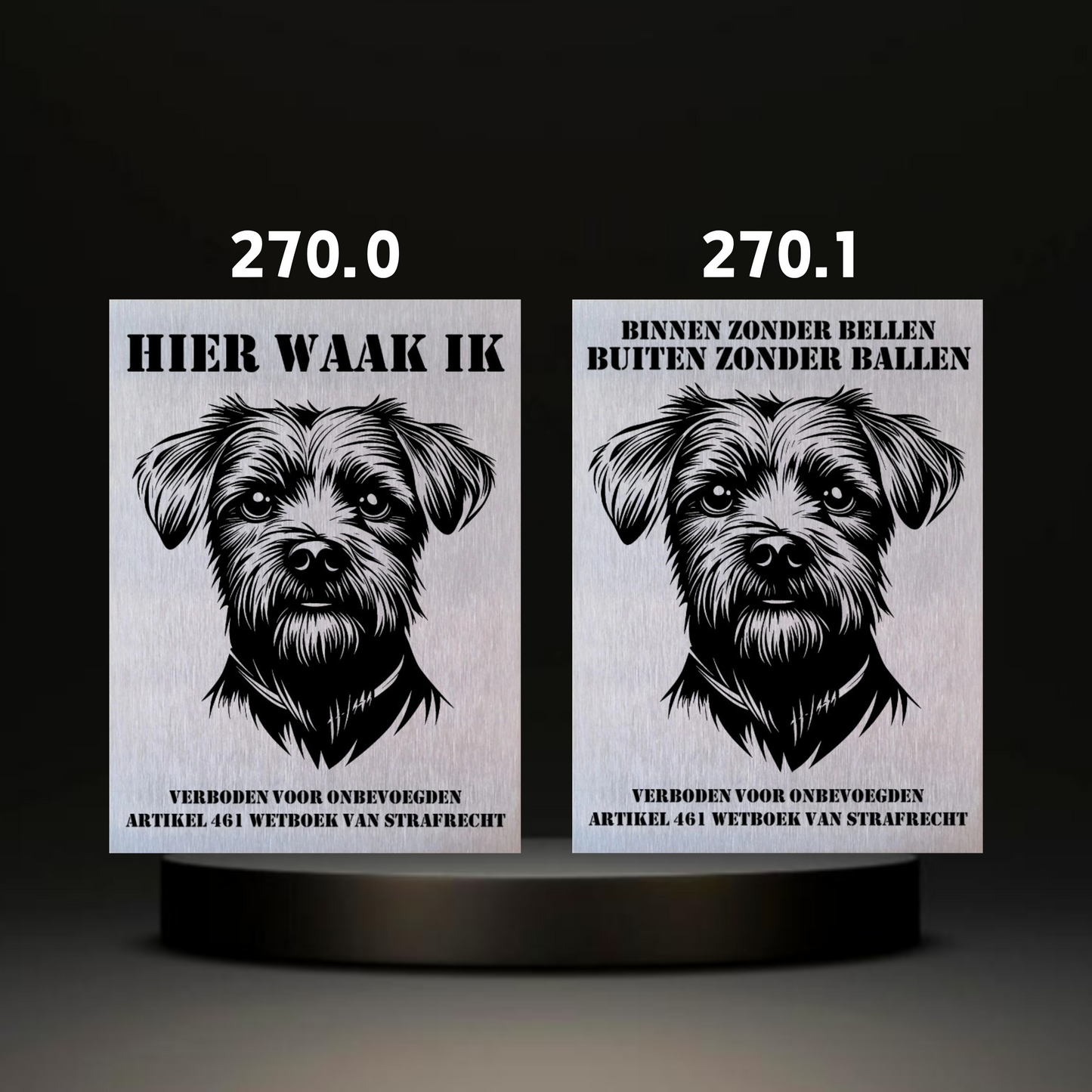 Waakbord Kant en klaar Terriërs & Teckel