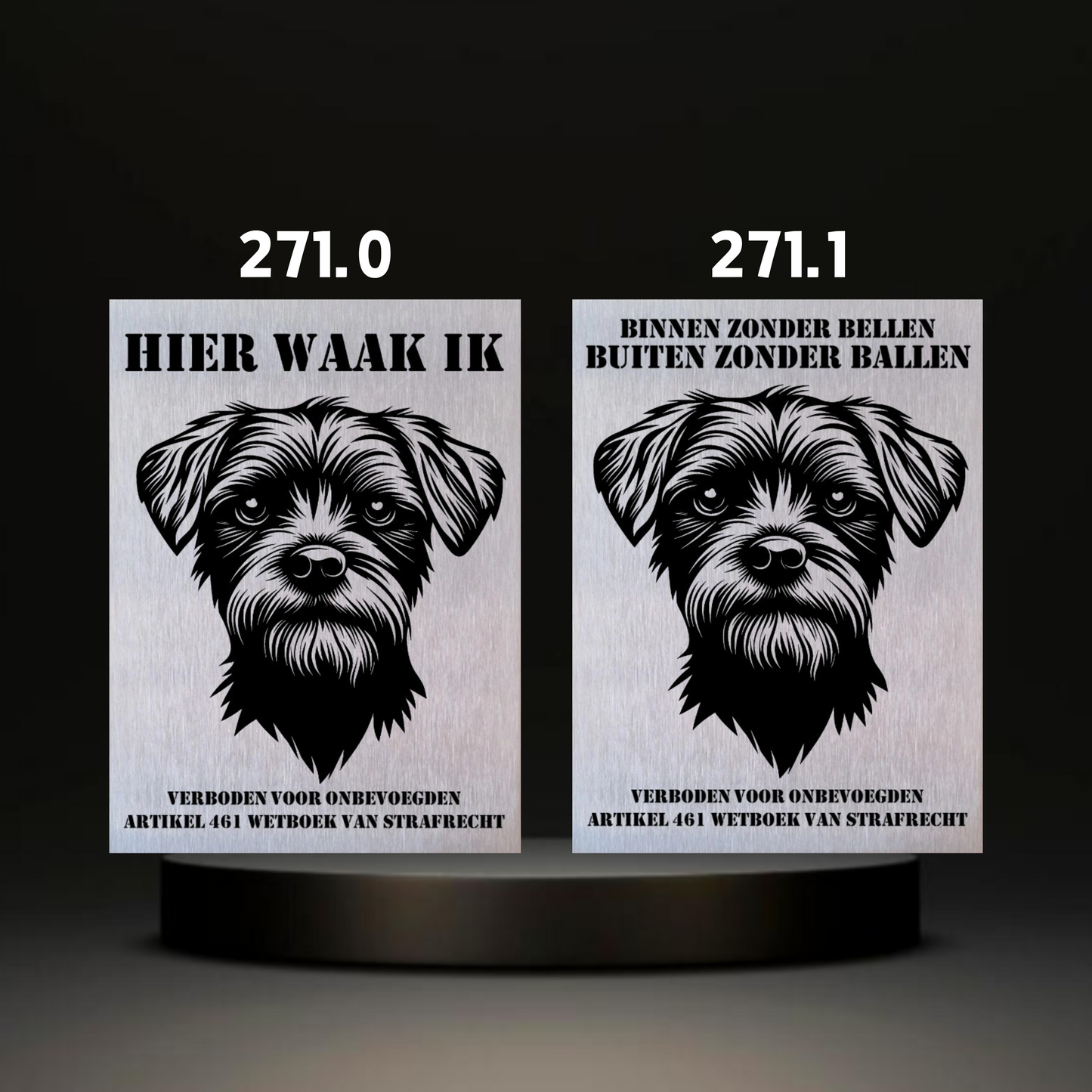 Waakbord Kant en klaar Terriërs & Teckel