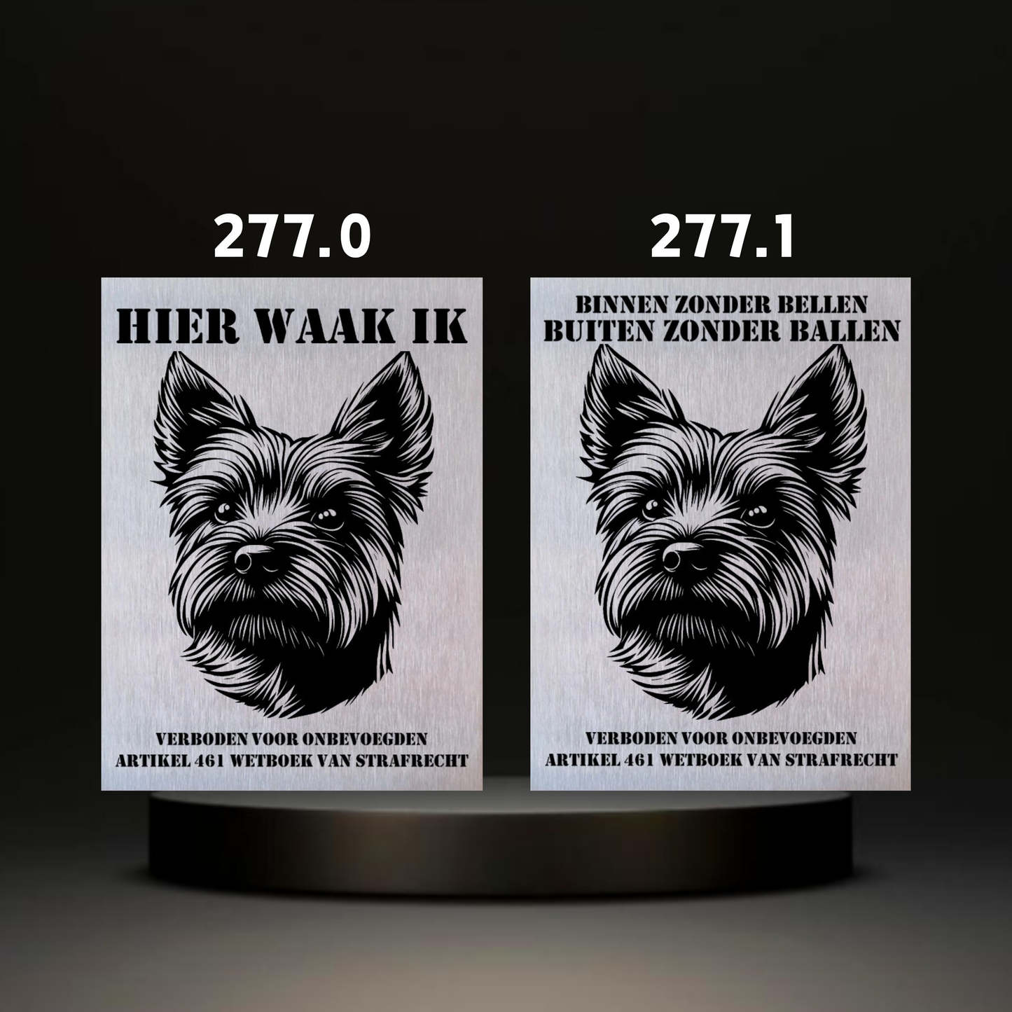 Waakbord Kant en klaar Terriërs & Teckel