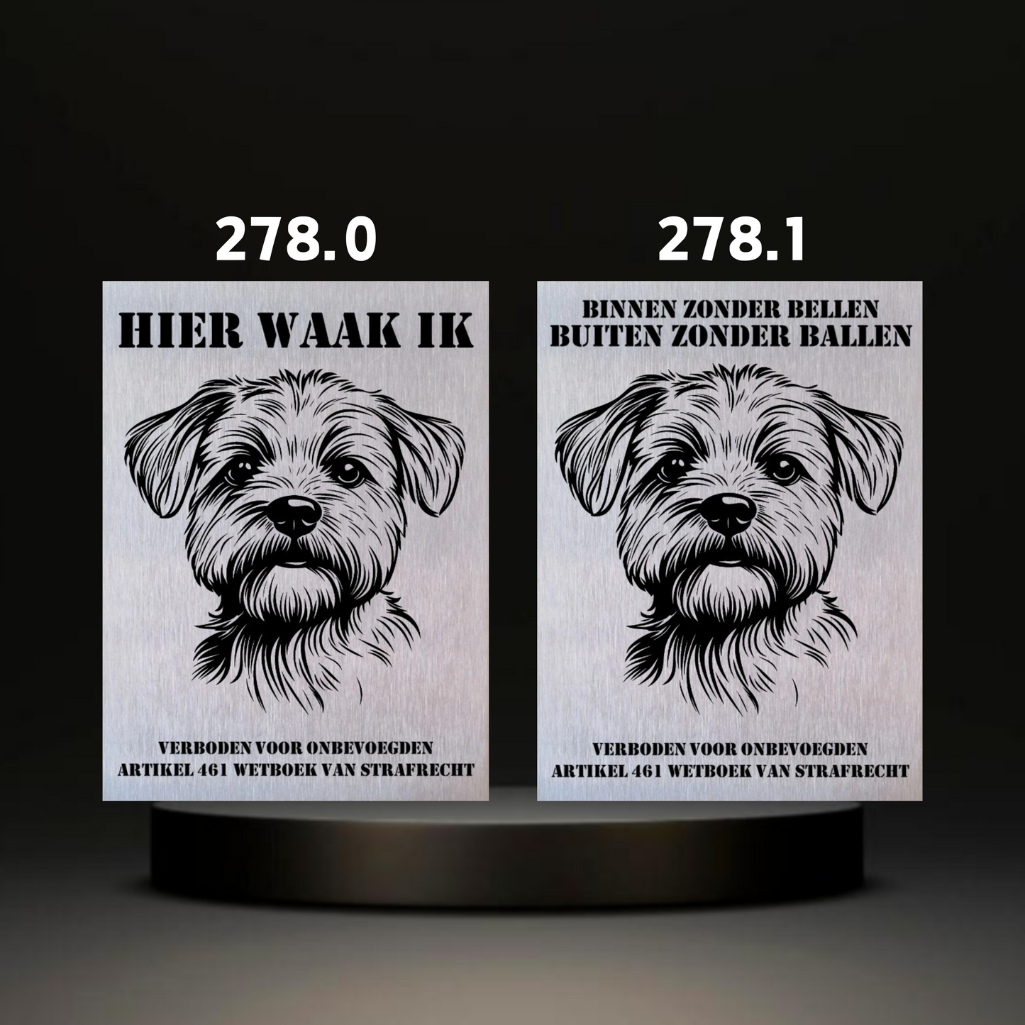 Waakbord Kant en klaar Terriërs & Teckel