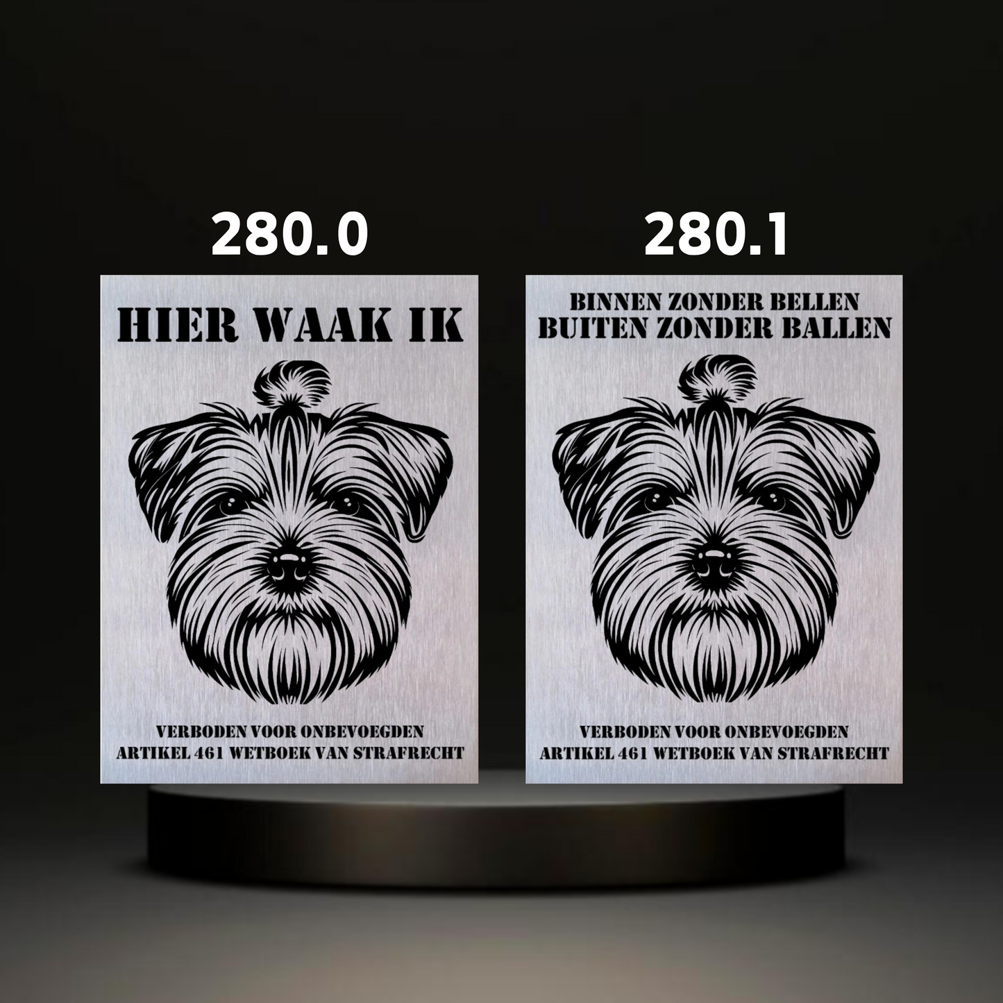 Waakbord Kant en klaar Terriërs & Teckel