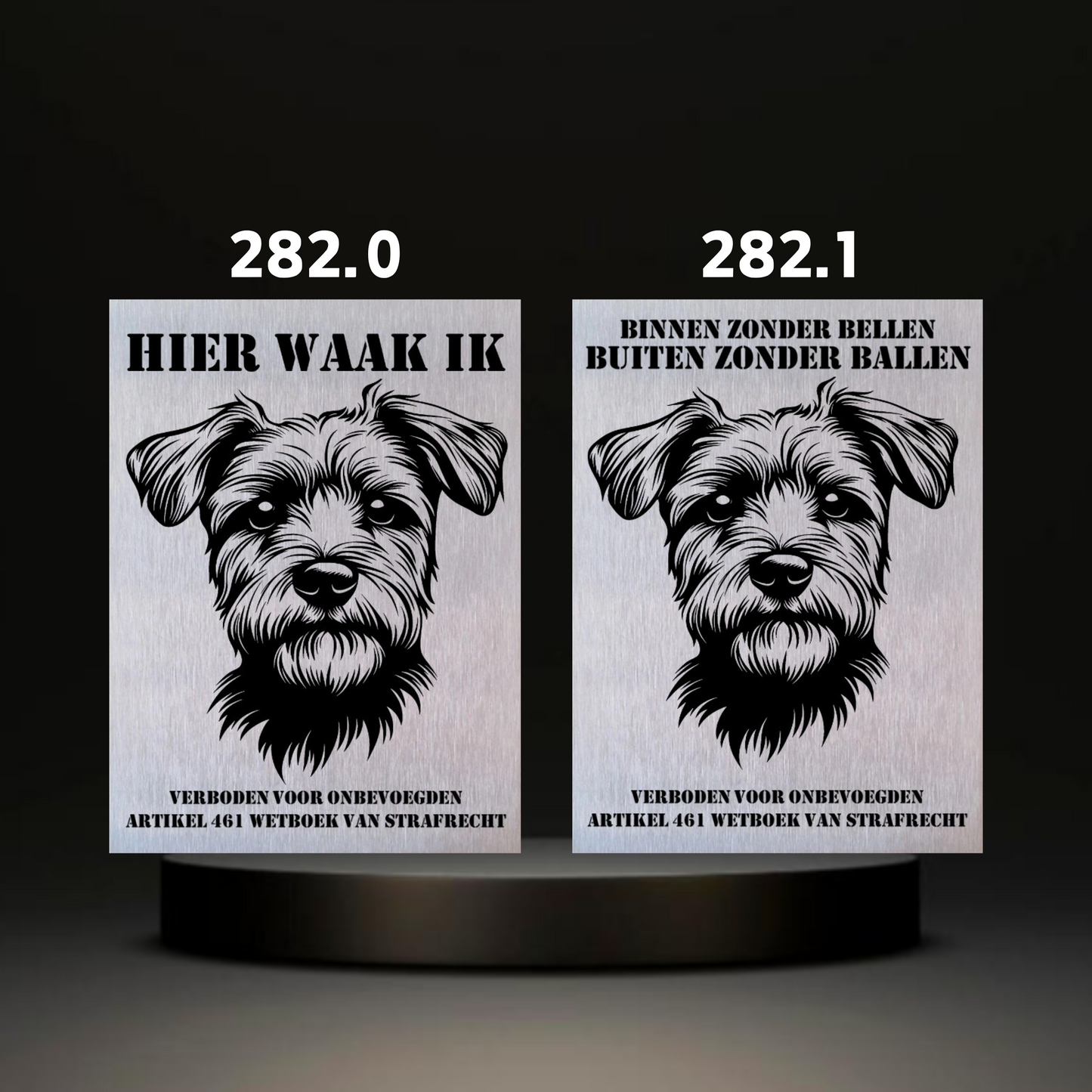 Waakbord Kant en klaar Terriërs & Teckel