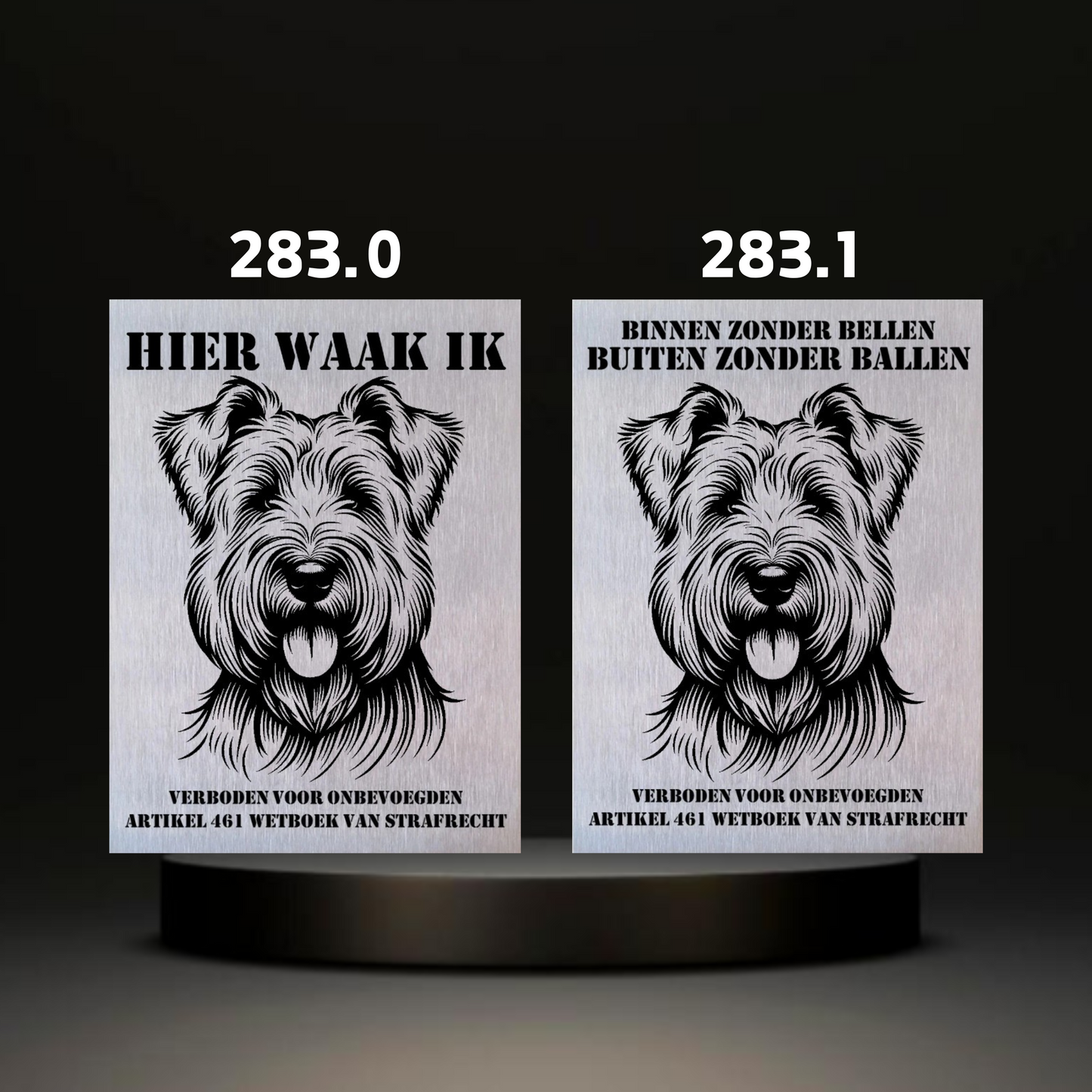 Waakbord Kant en klaar Terriërs & Teckel