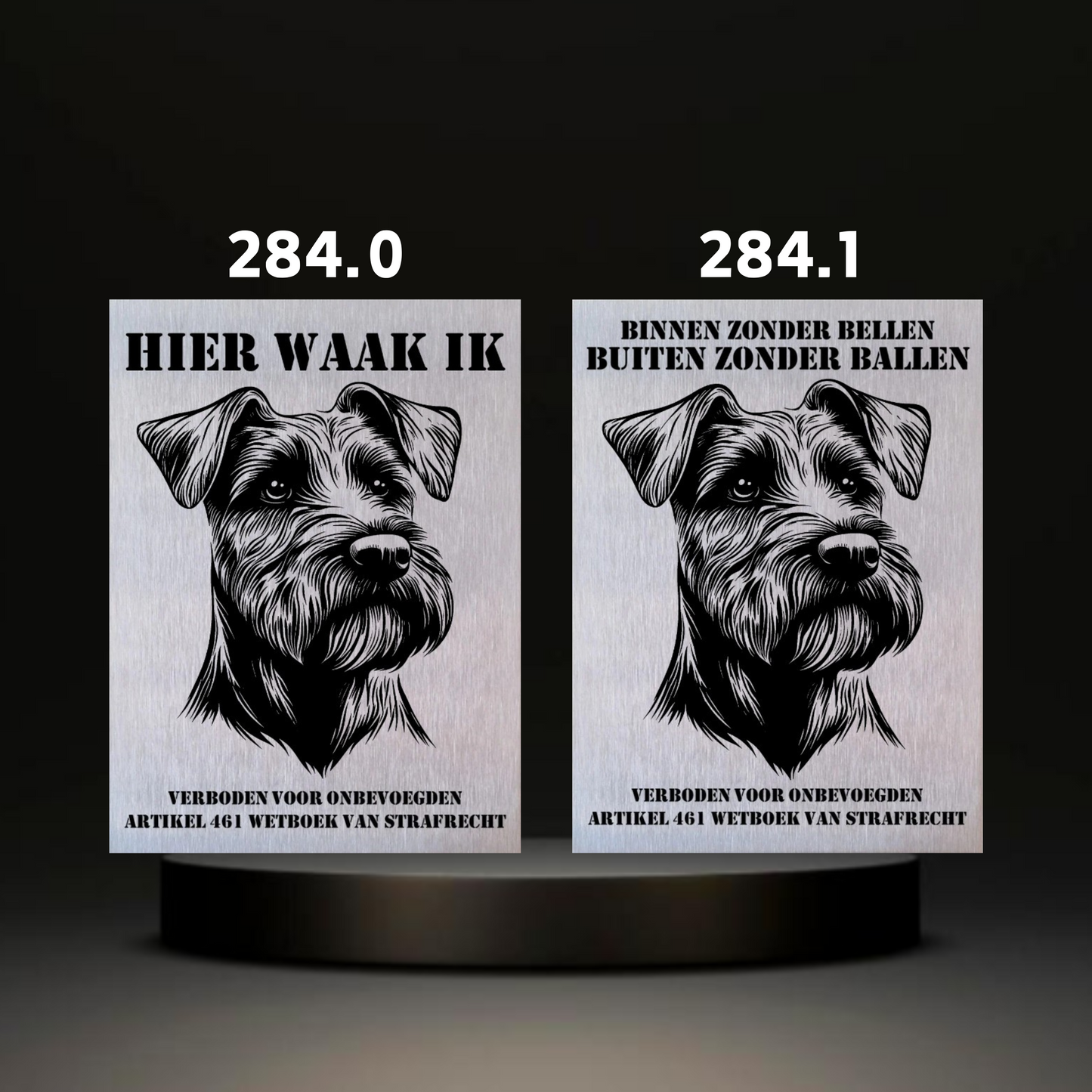 Waakbord Kant en klaar Terriërs & Teckel