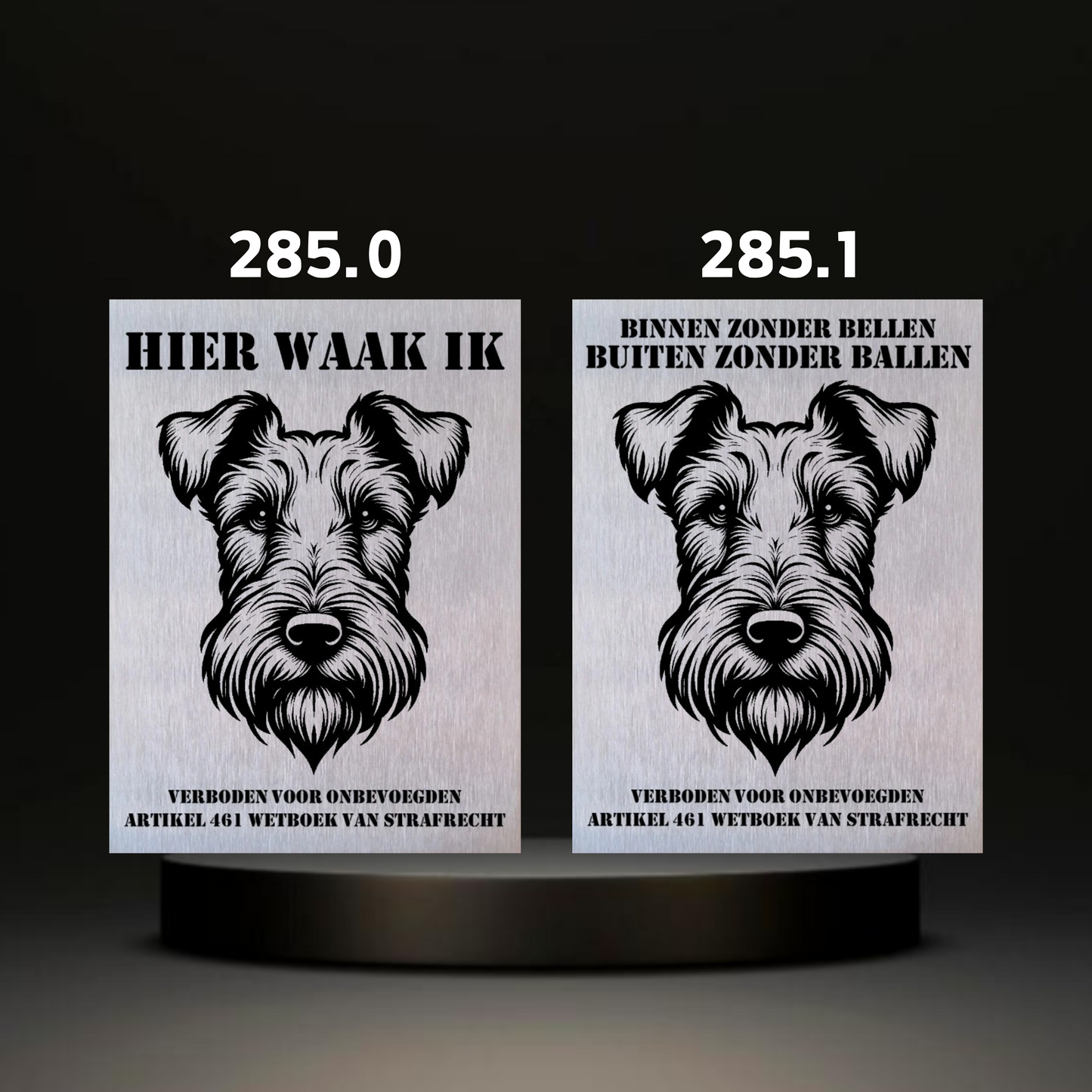 Waakbord Kant en klaar Terriërs & Teckel