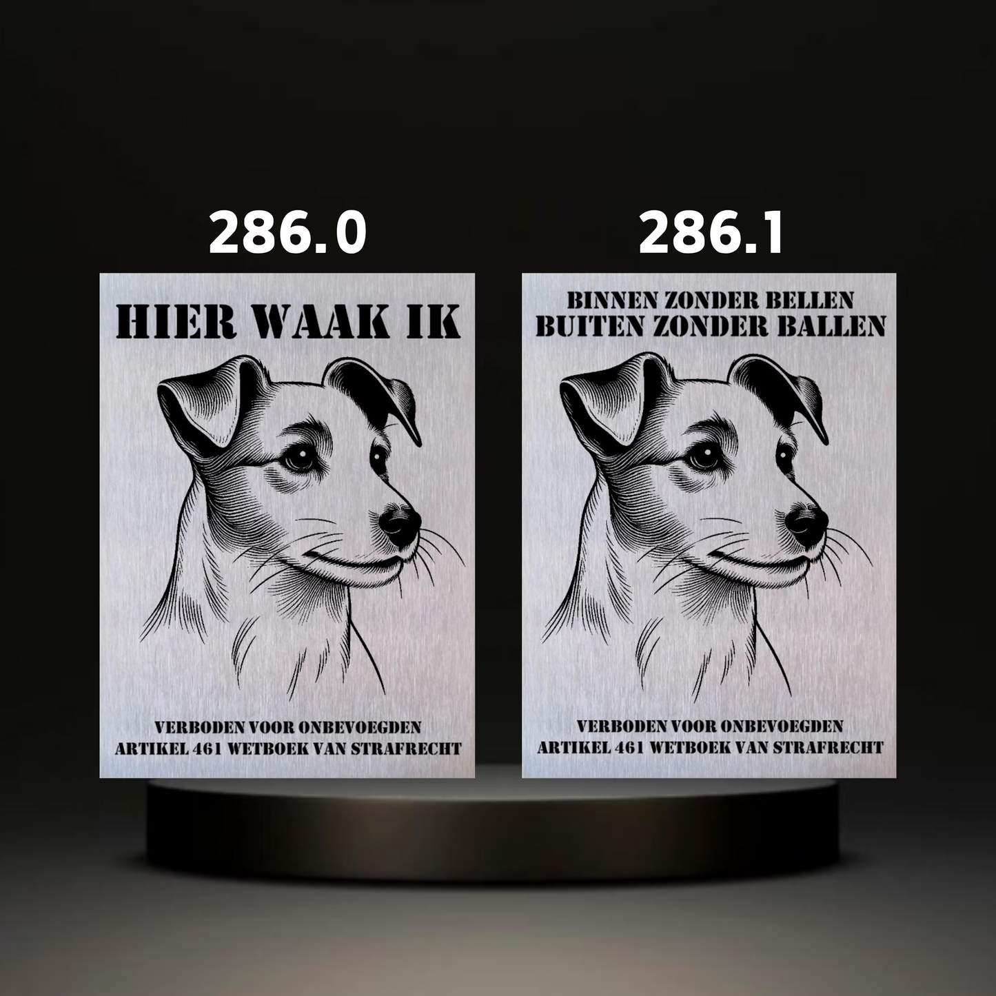 Waakbord Kant en klaar Terriërs & Teckel