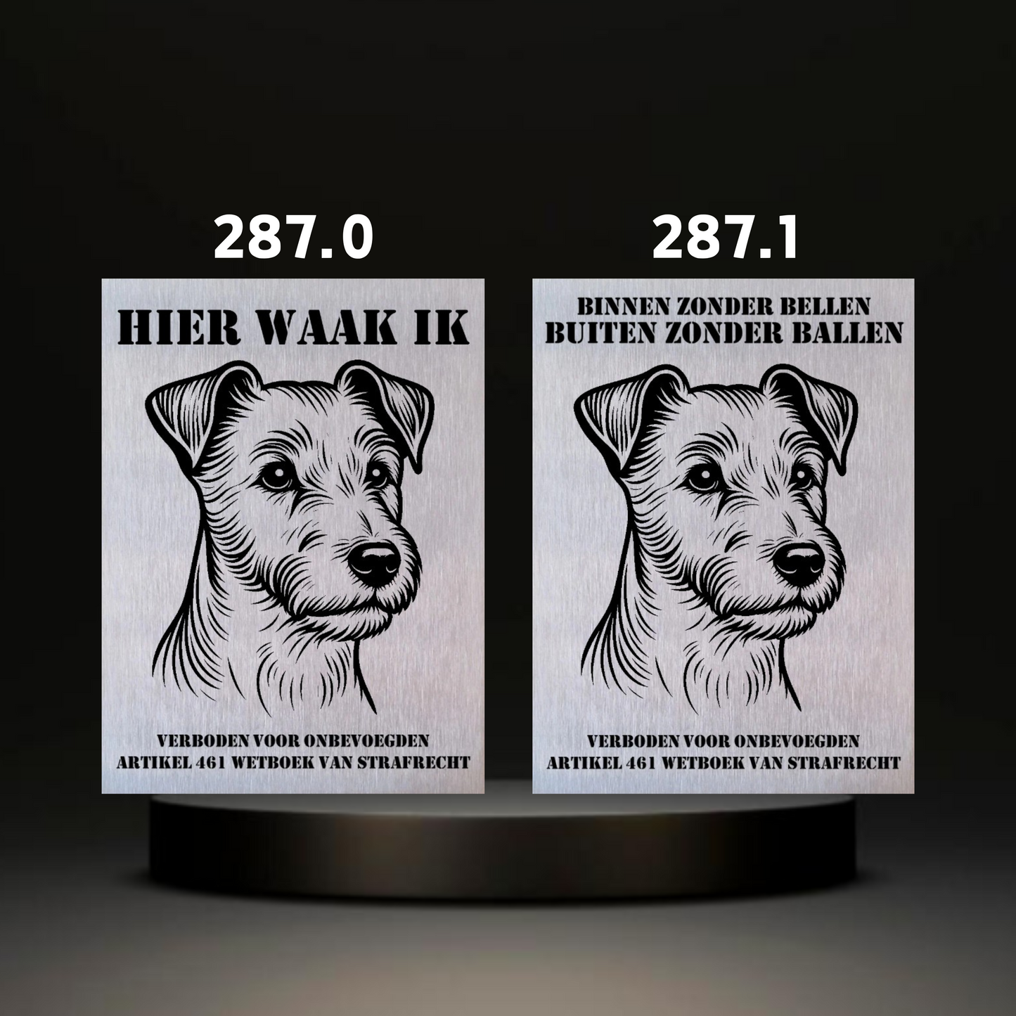 Waakbord Kant en klaar Terriërs & Teckel