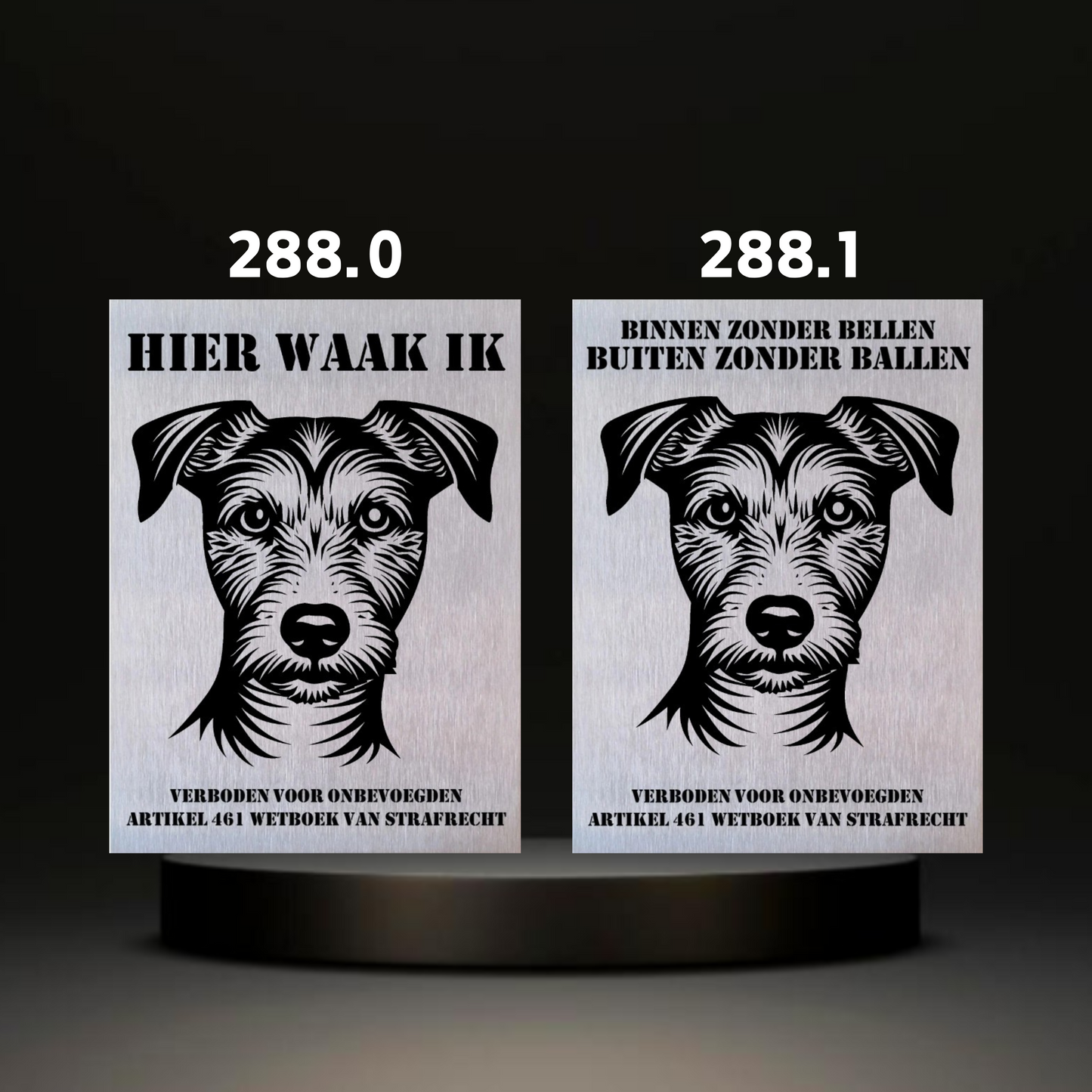 Waakbord Kant en klaar Terriërs & Teckel