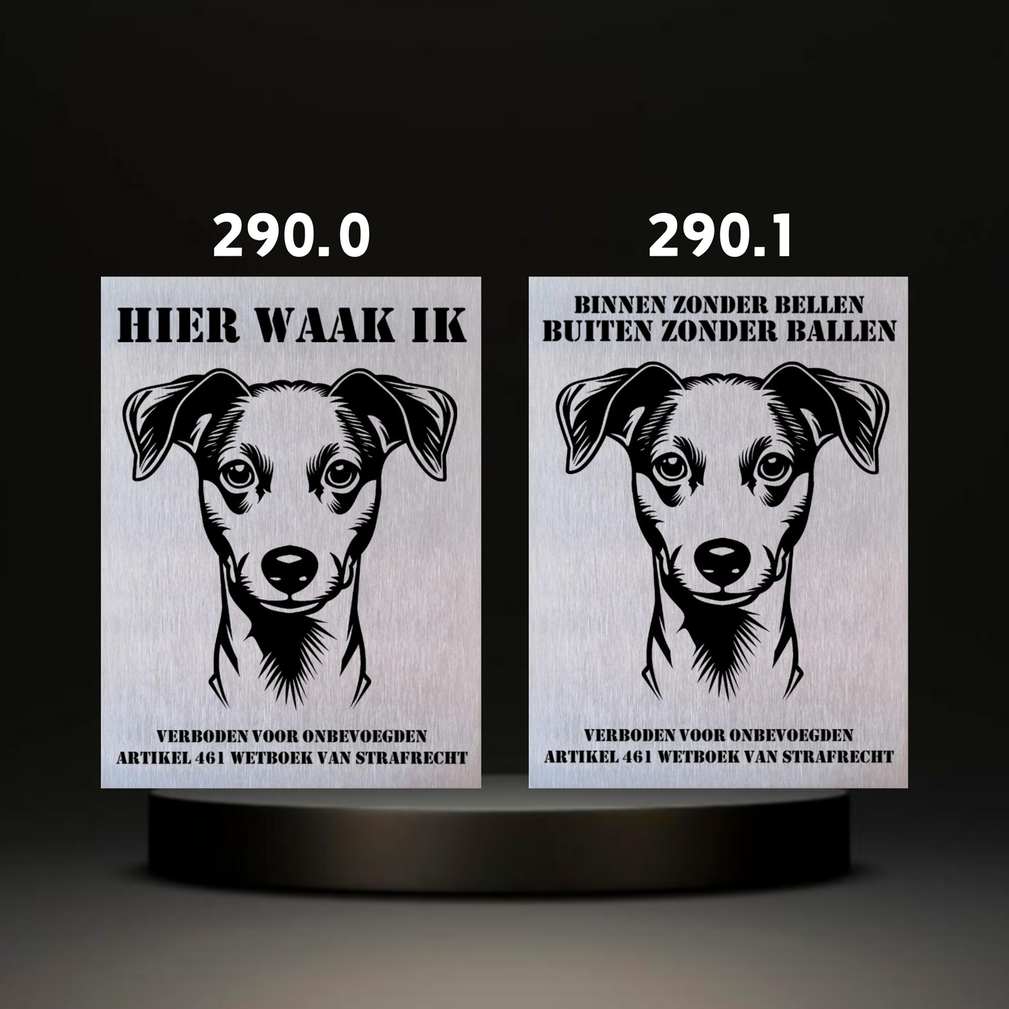 Waakbord Kant en klaar Terriërs & Teckel