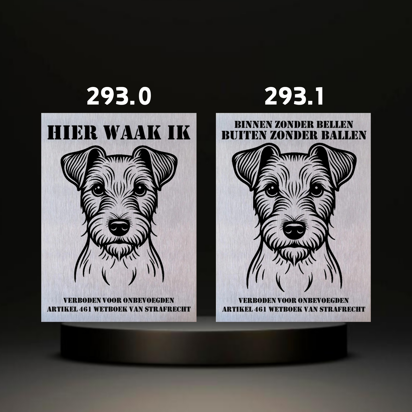 Waakbord Kant en klaar Terriërs & Teckel