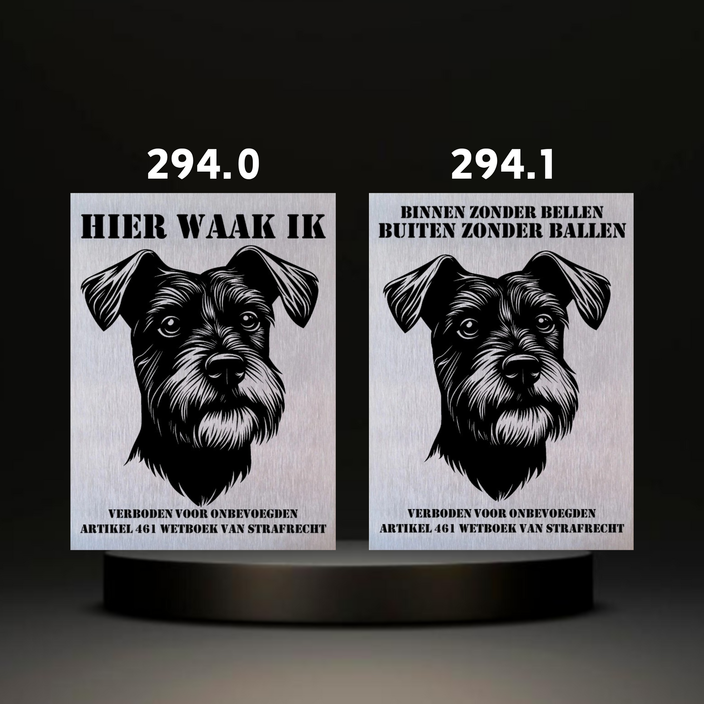 Waakbord Kant en klaar Terriërs & Teckel