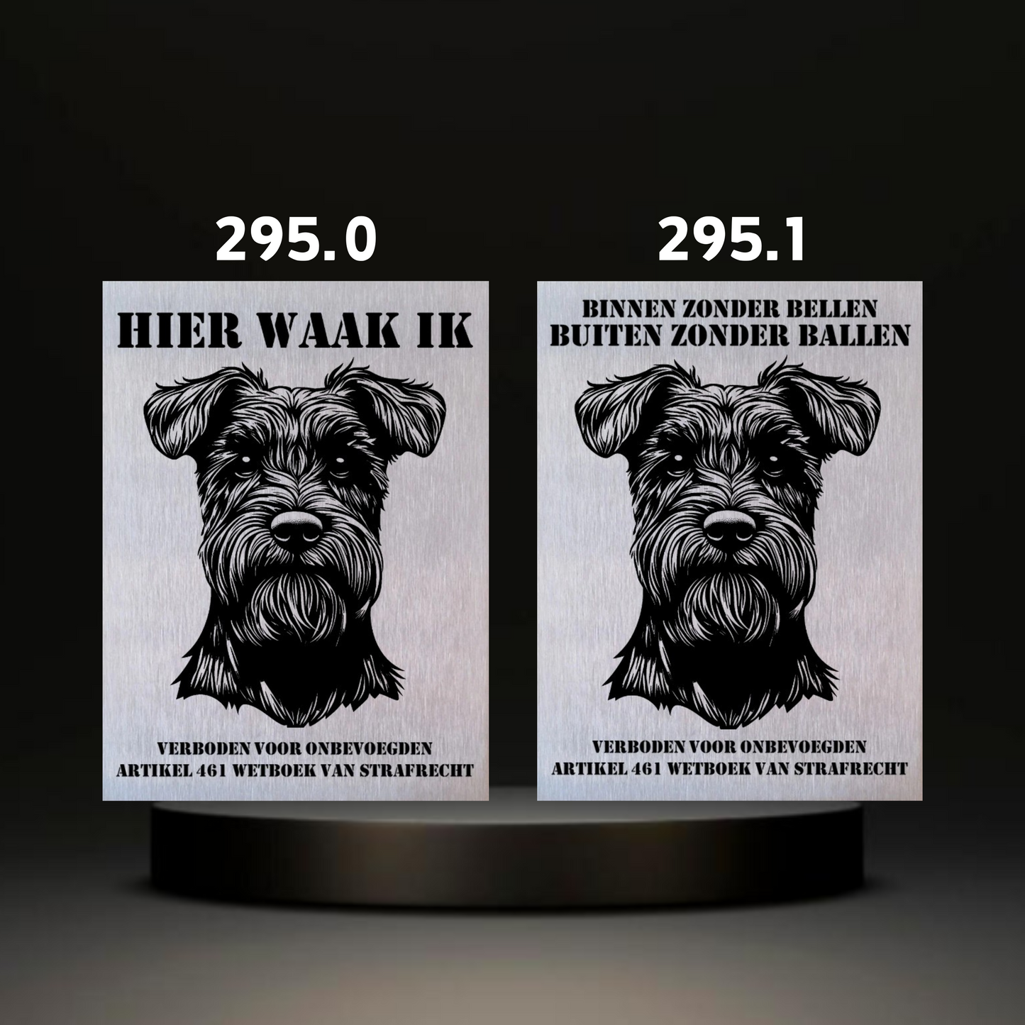 Waakbord Kant en klaar Terriërs & Teckel