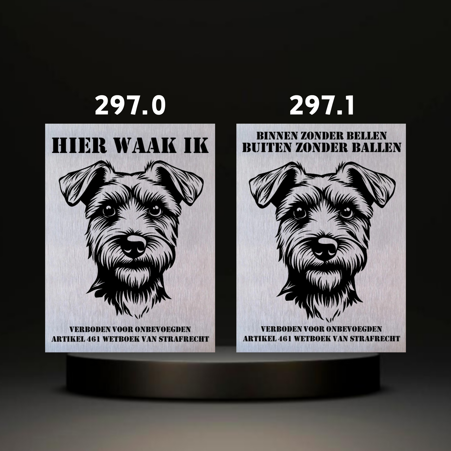 Waakbord Kant en klaar Terriërs & Teckel