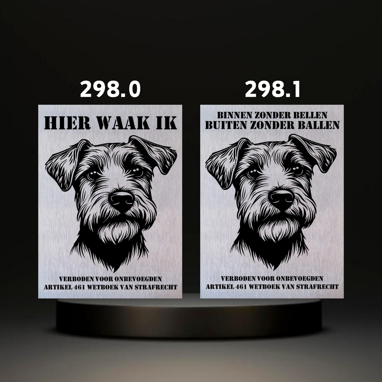 Waakbord Kant en klaar Terriërs & Teckel