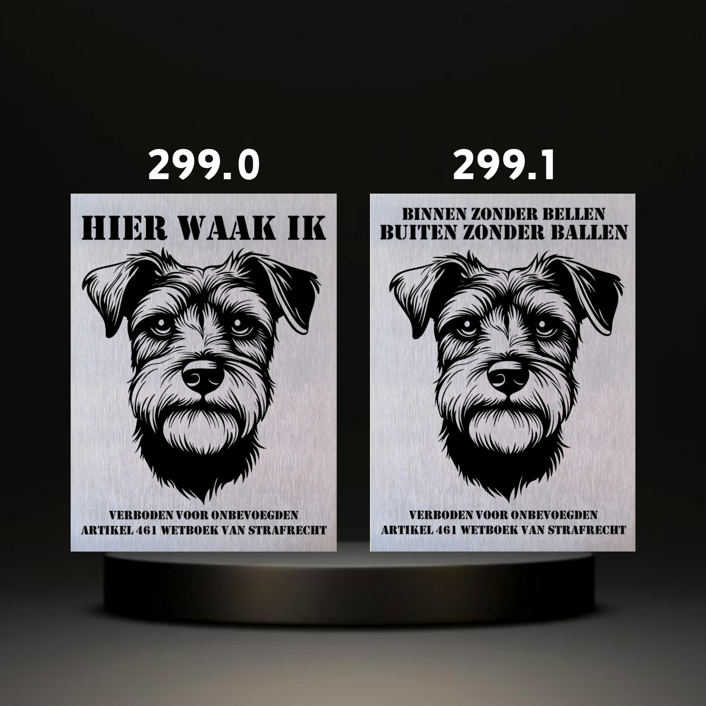 Waakbord Kant en klaar Terriërs & Teckel