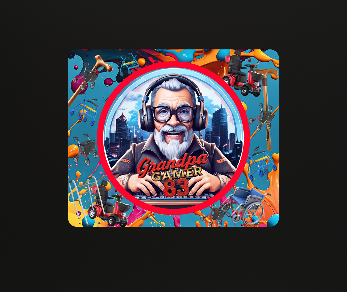 Grandpa Gamer83 Muismat Evelyn