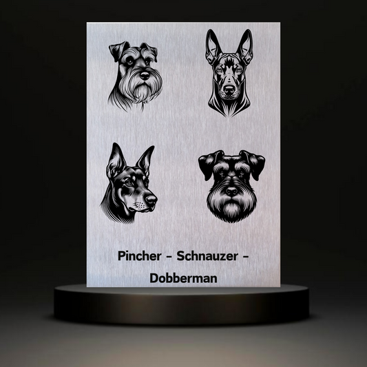 Waakbord Kant en klaar Pincher & Schnauzer & Dobberman