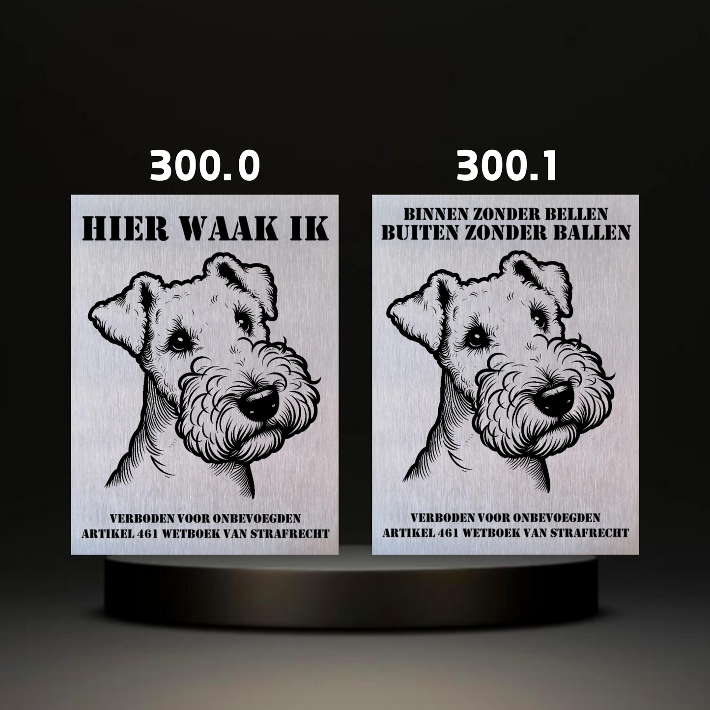 Waakbord Kant en klaar Terriërs & Teckel