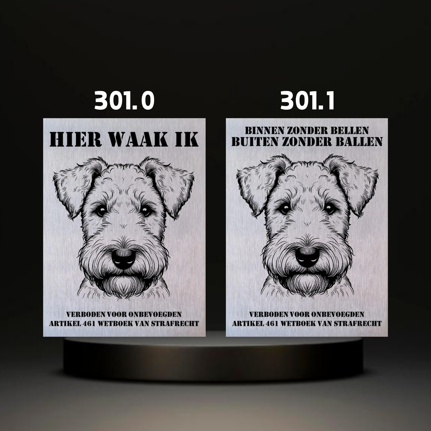 Waakbord Kant en klaar Terriërs & Teckel