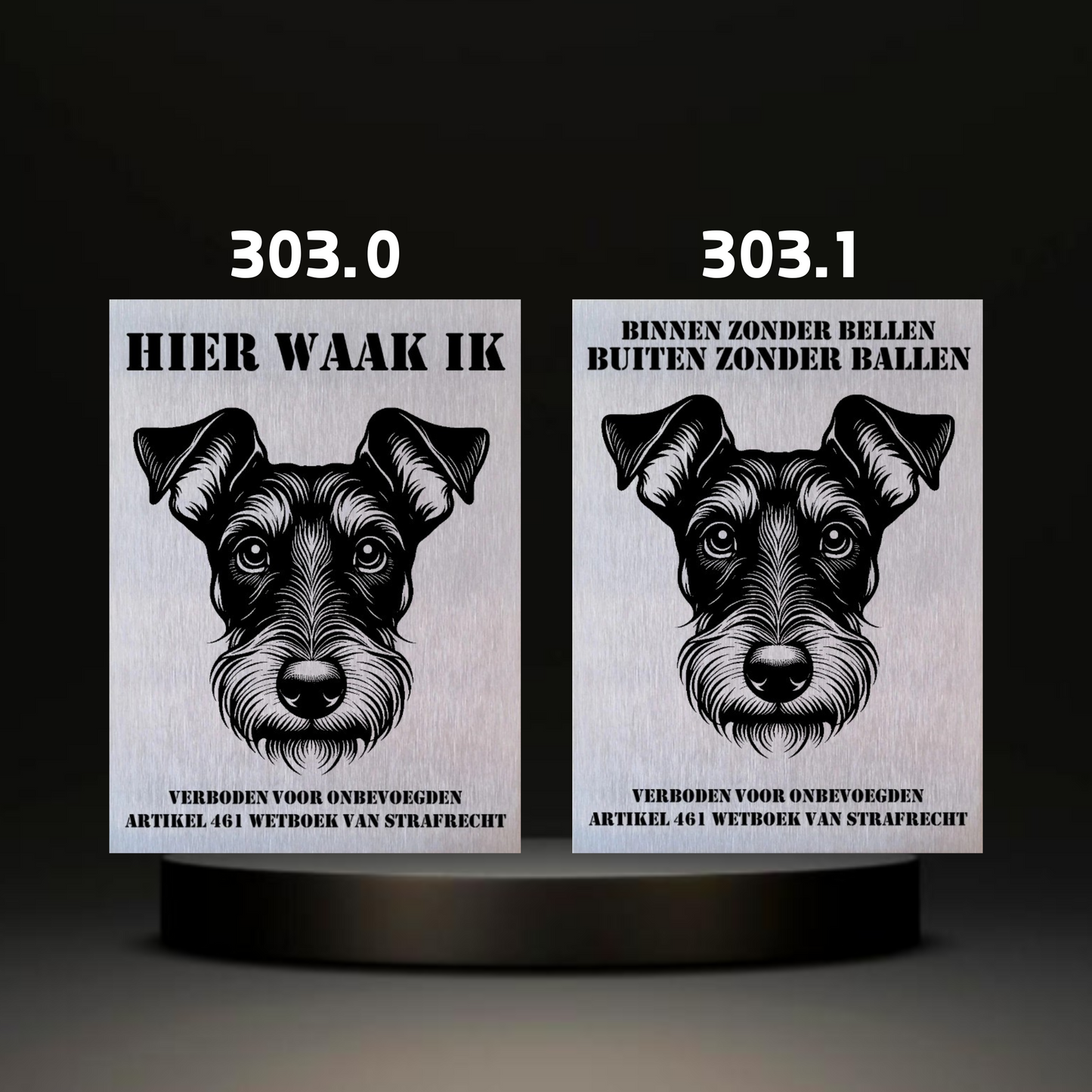 Waakbord Kant en klaar Terriërs & Teckel