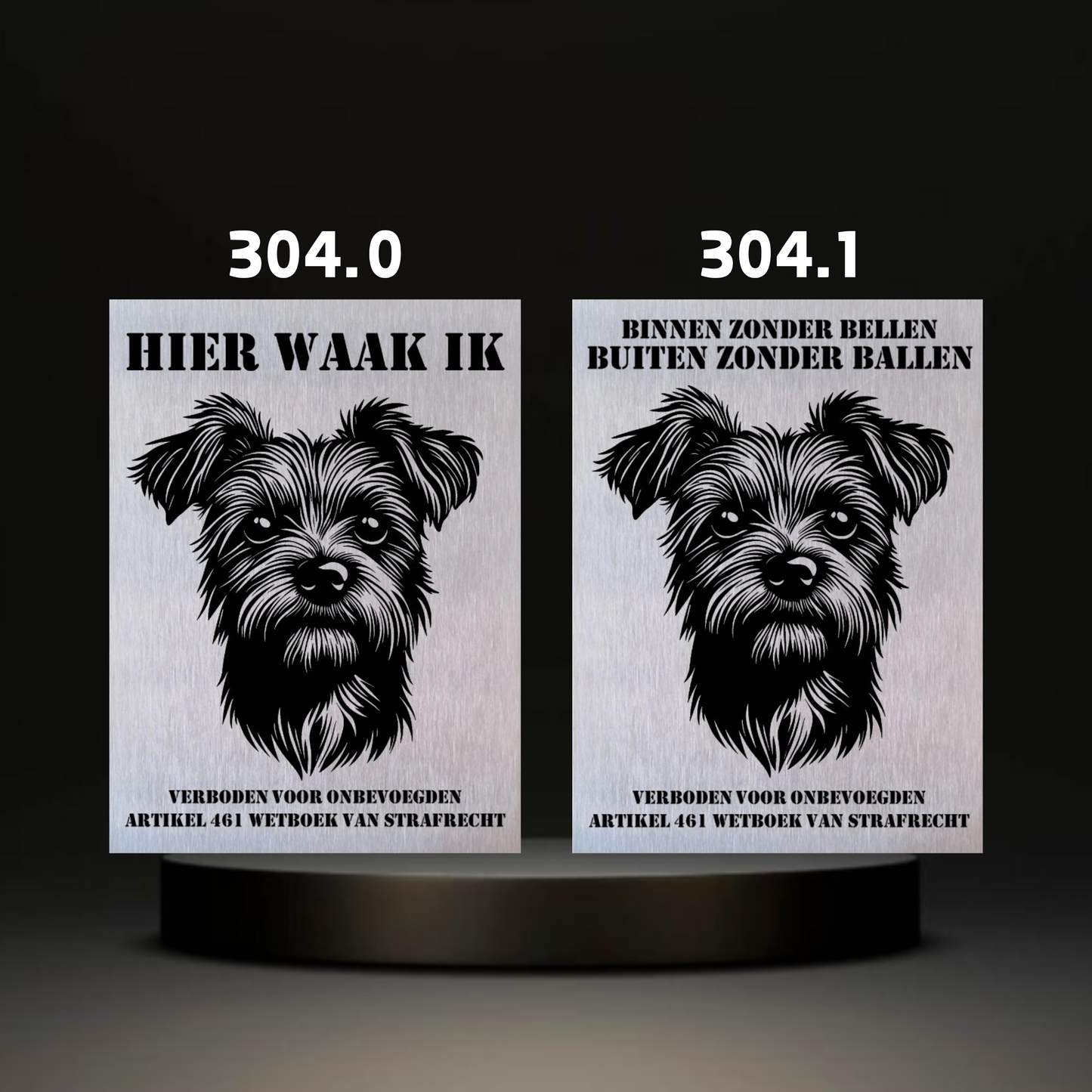 Waakbord Kant en klaar Terriërs & Teckel