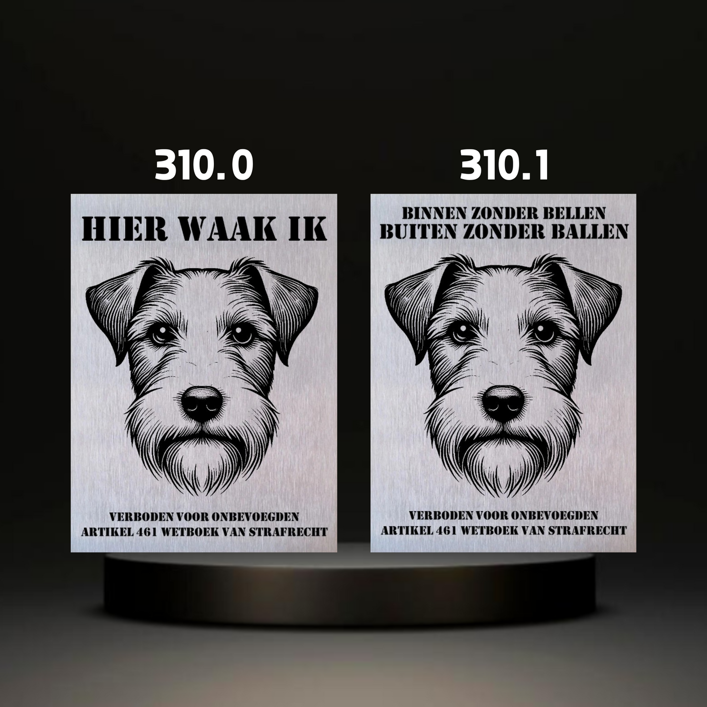 Waakbord Kant en klaar Terriërs & Teckel