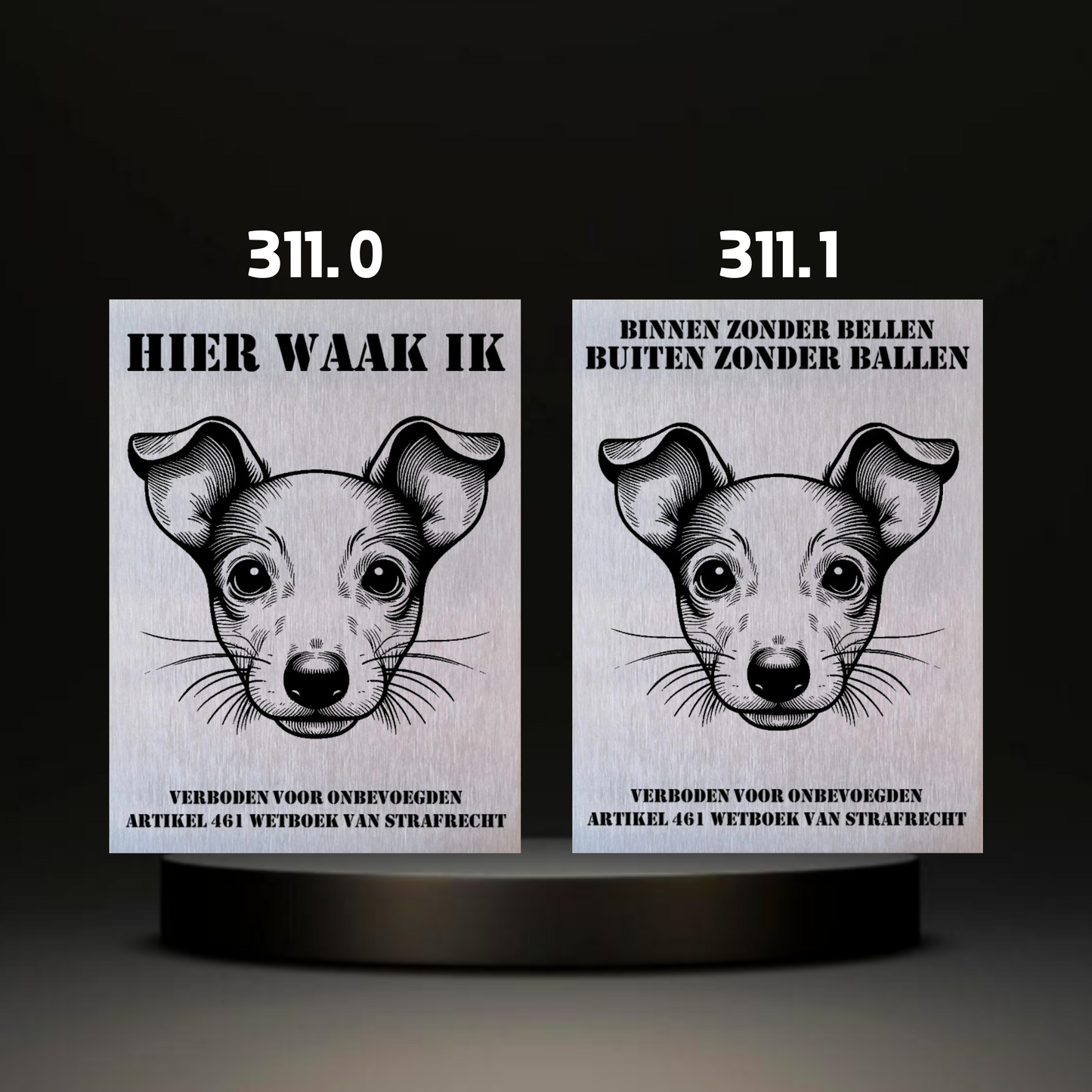 Waakbord Kant en klaar Terriërs & Teckel