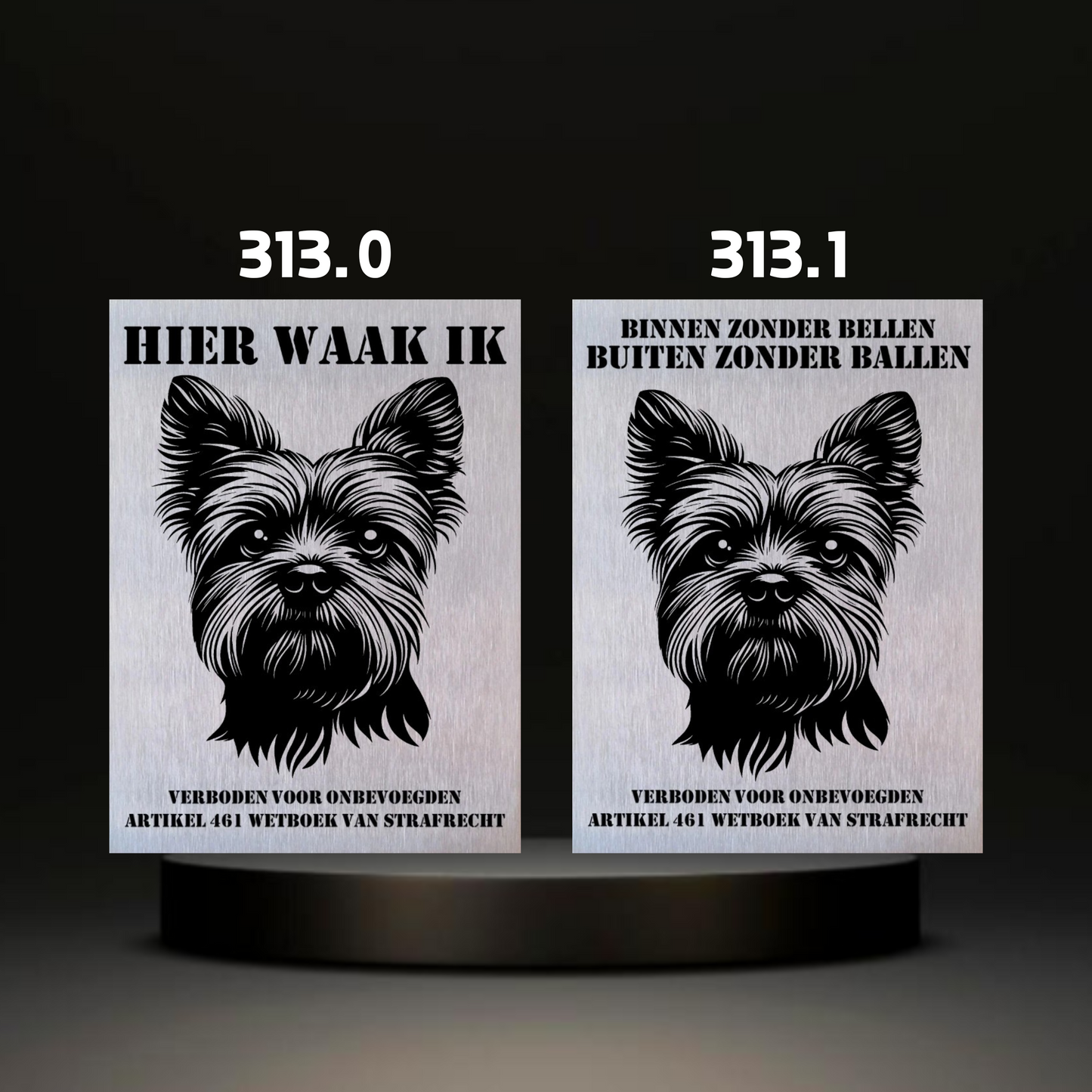 Waakbord Kant en klaar Terriërs & Teckel