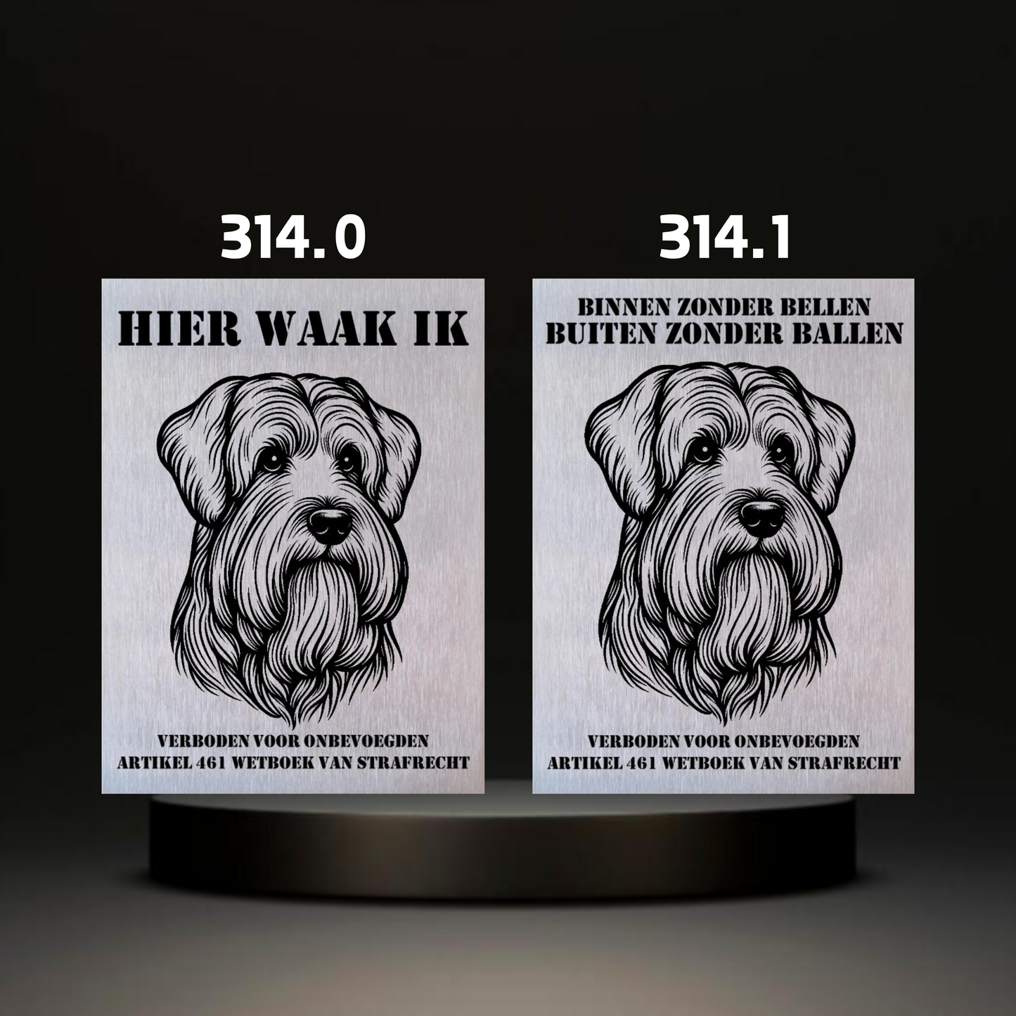 Waakbord Kant en klaar Terriërs & Teckel