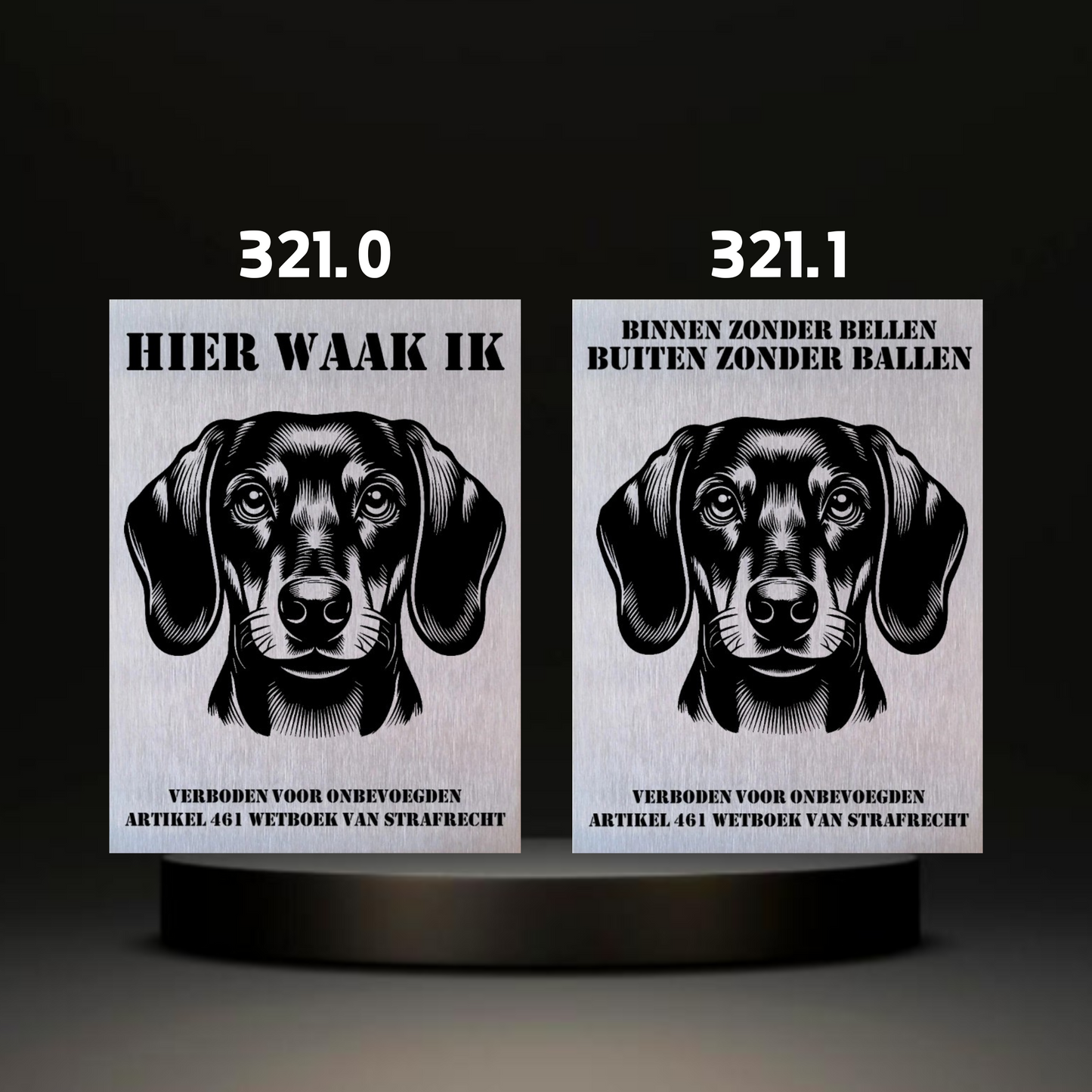 Waakbord Kant en klaar Terriërs & Teckel