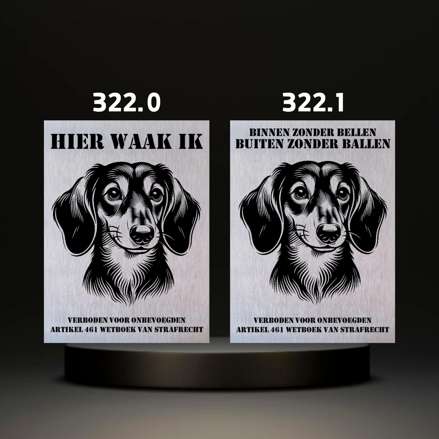 Waakbord Kant en klaar Terriërs & Teckel