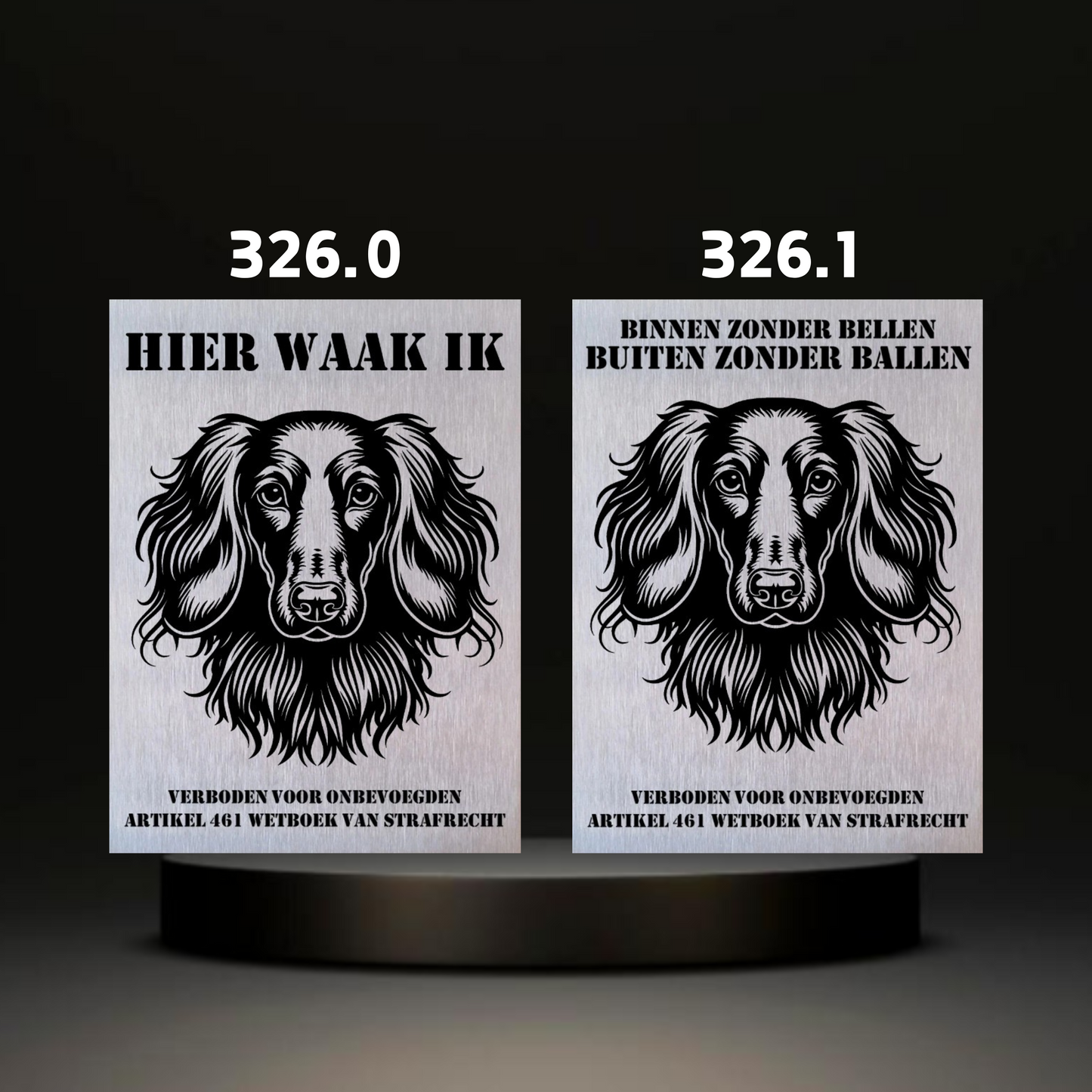 Waakbord Kant en klaar Terriërs & Teckel