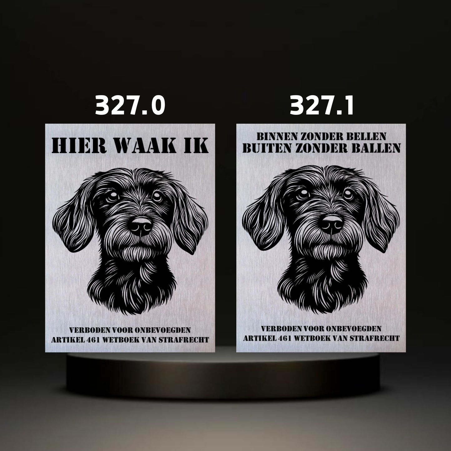 Waakbord Kant en klaar Terriërs & Teckel