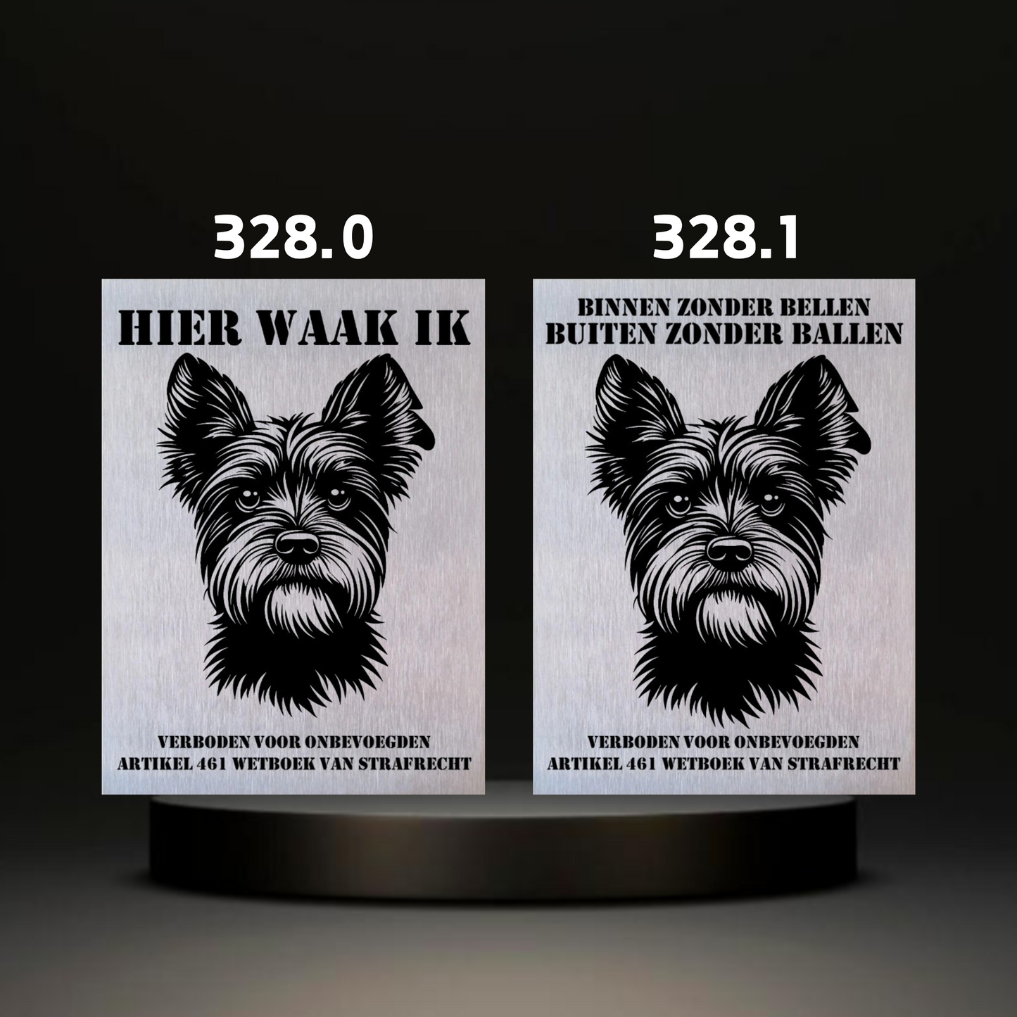 Waakbord Kant en klaar Terriërs & Teckel