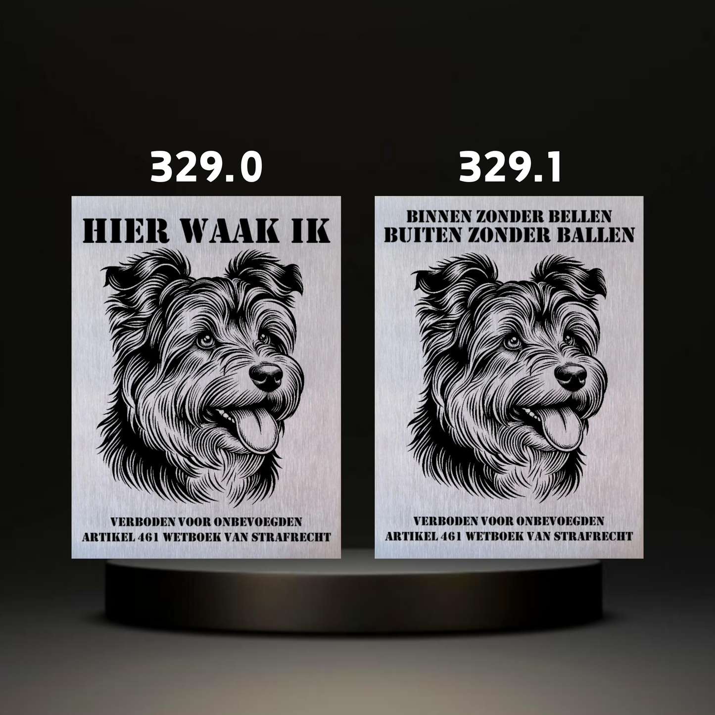 Waakbord Kant en klaar Terriërs & Teckel