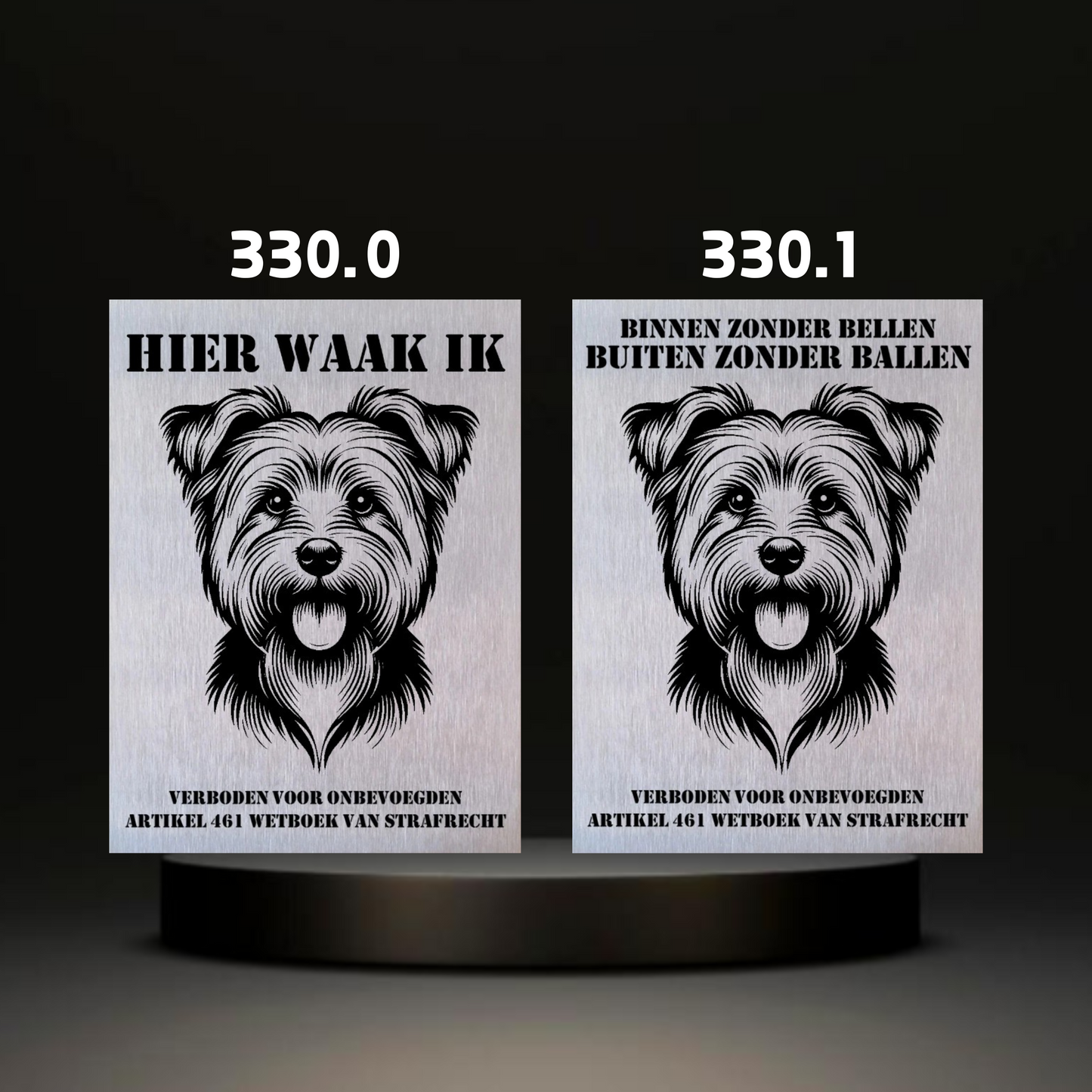 Waakbord Kant en klaar Terriërs & Teckel