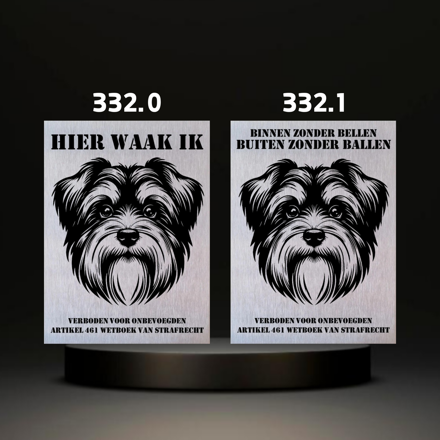 Waakbord Kant en klaar Terriërs & Teckel