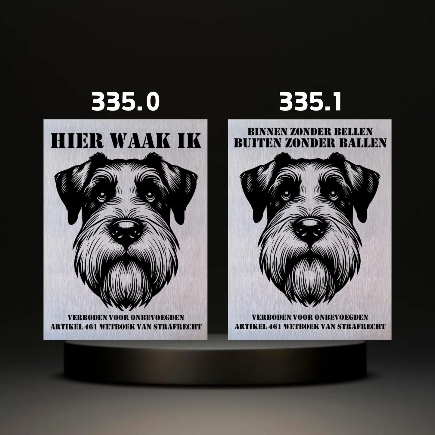 Waakbord Kant en klaar Terriërs & Teckel